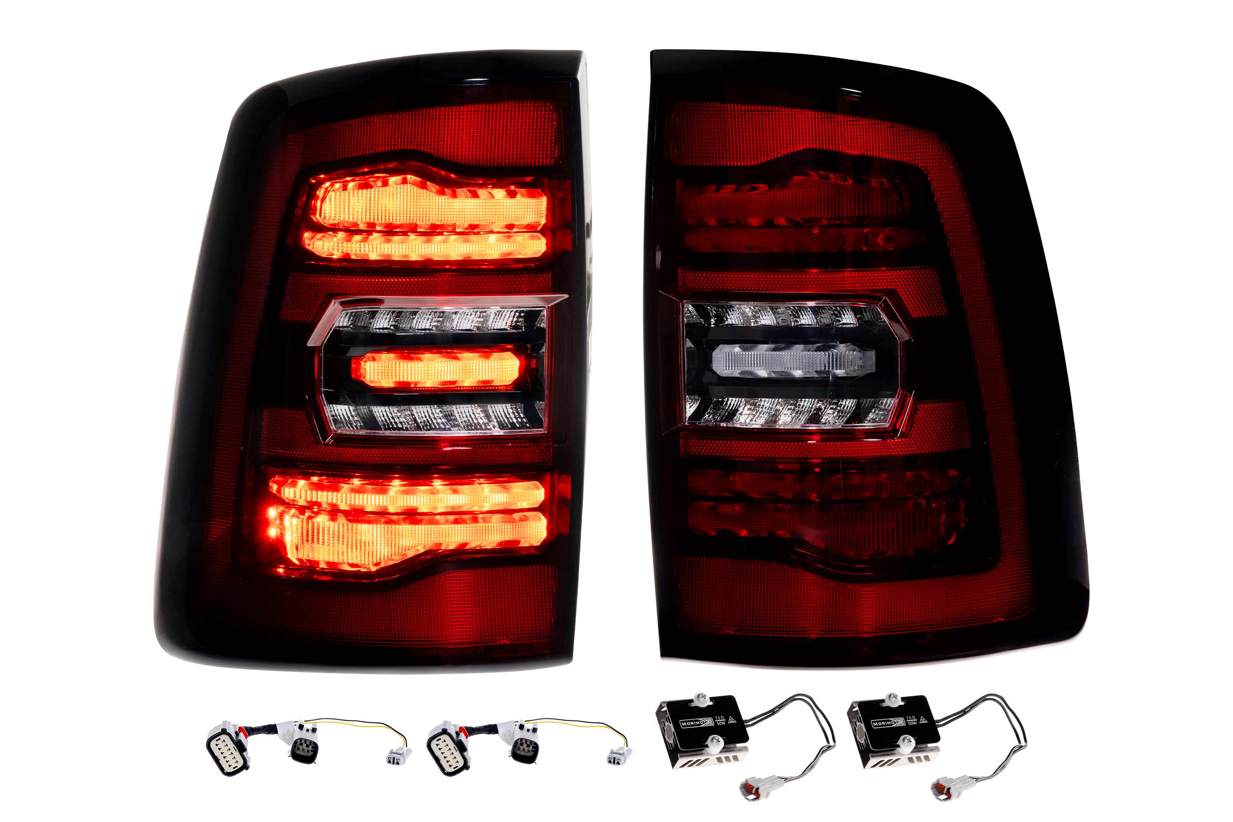 Morimoto 2019-2024 Ram 2500 3500 HD XB Red LED Tail Lights LF752