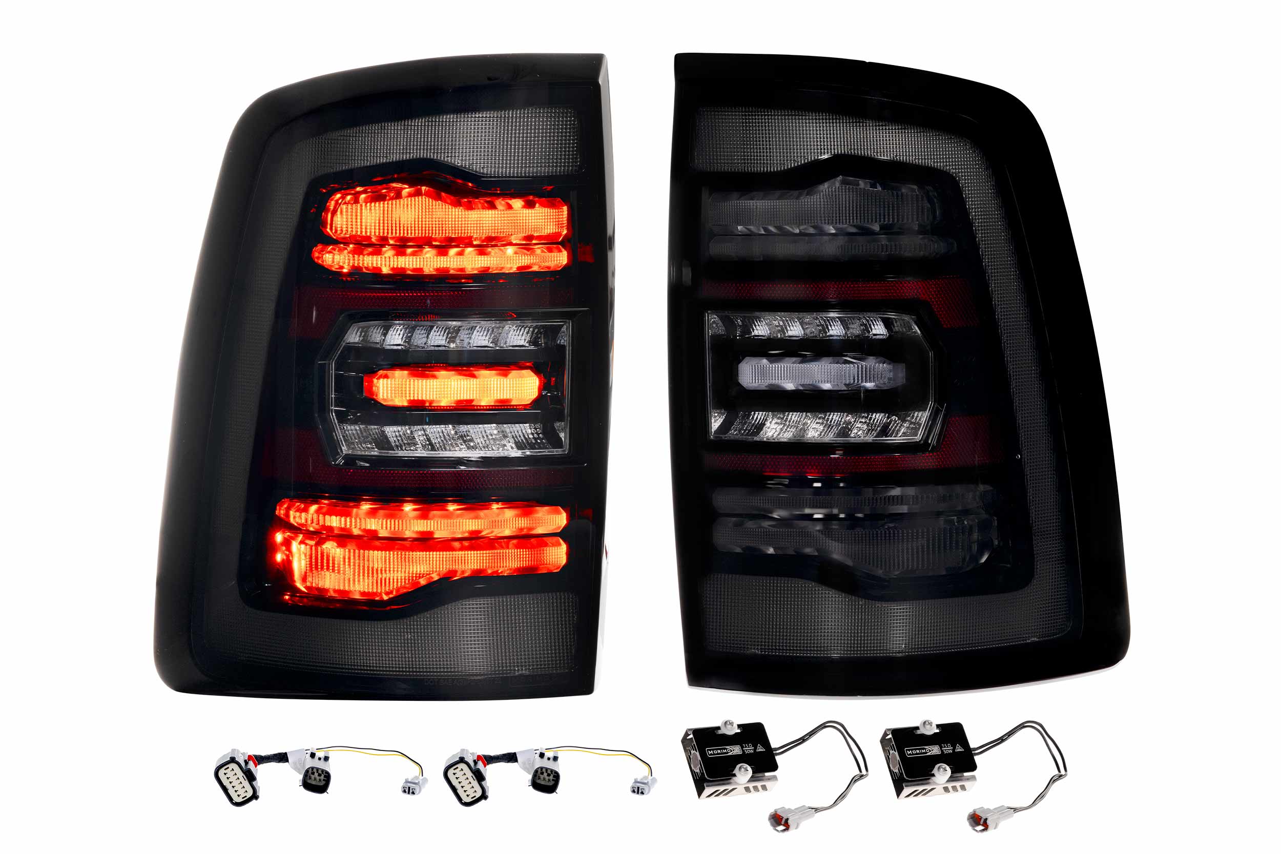Morimoto 2019-2024 Ram 2500 3500 HD XB Smoked LED Tail Lights LF753