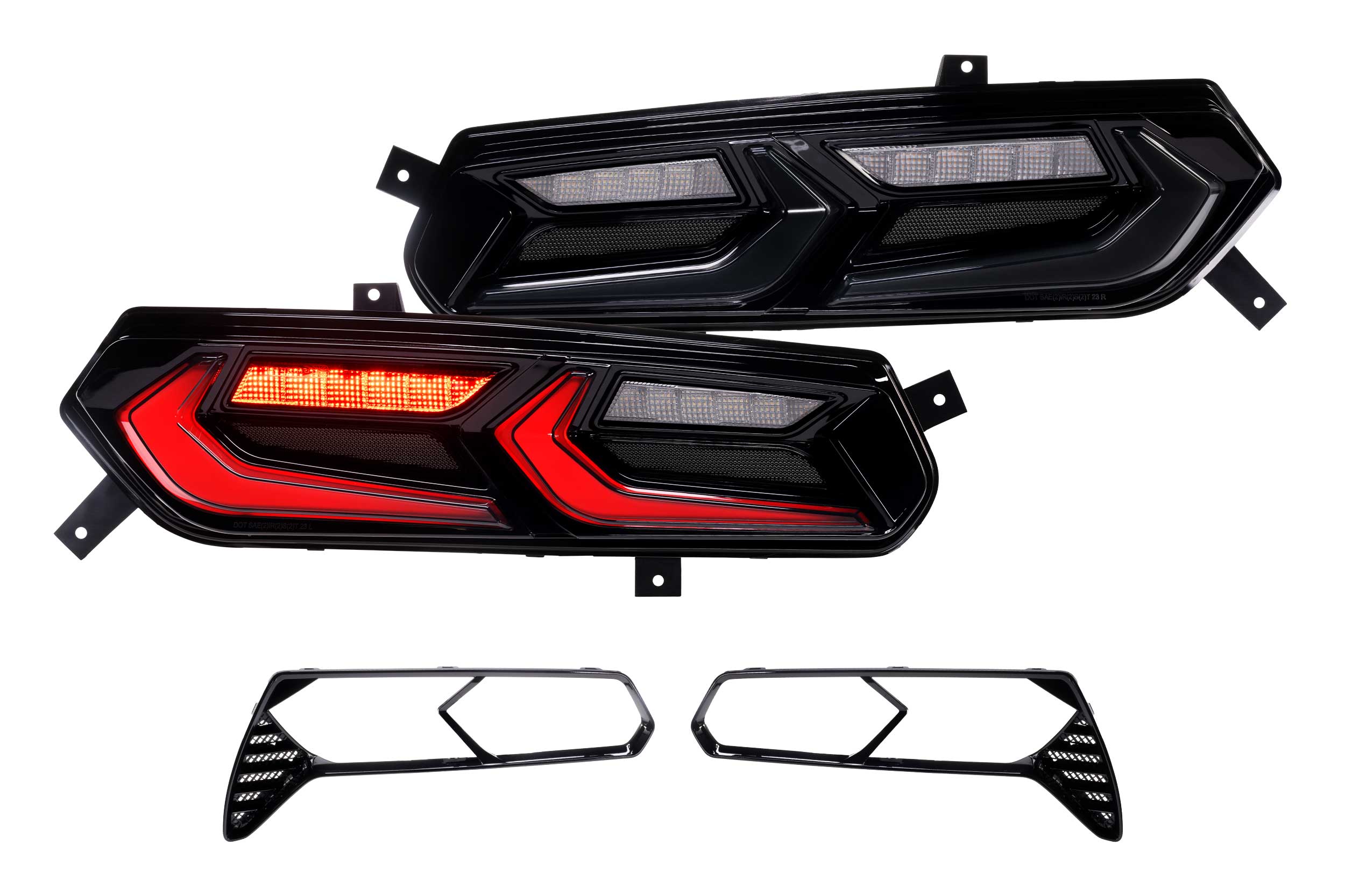 Morimoto 2014-2019 Chevrolet Corvette C7 C8 Style XB LED Tail Lights Smoked Lens Set LF754
