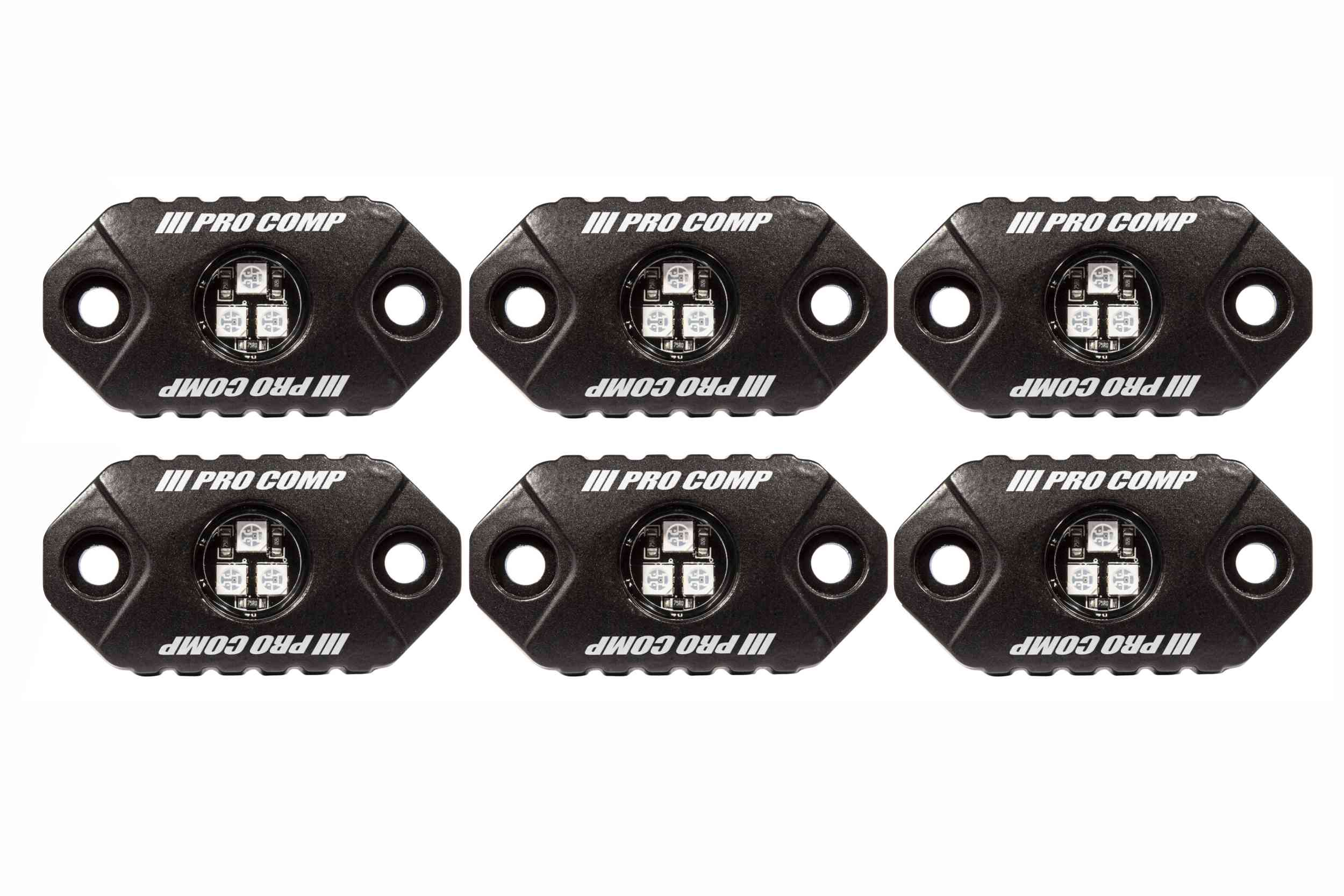 Pro Comp RGB Color Changing 6Pc Universal Rock Light Kit EXP76501RGB