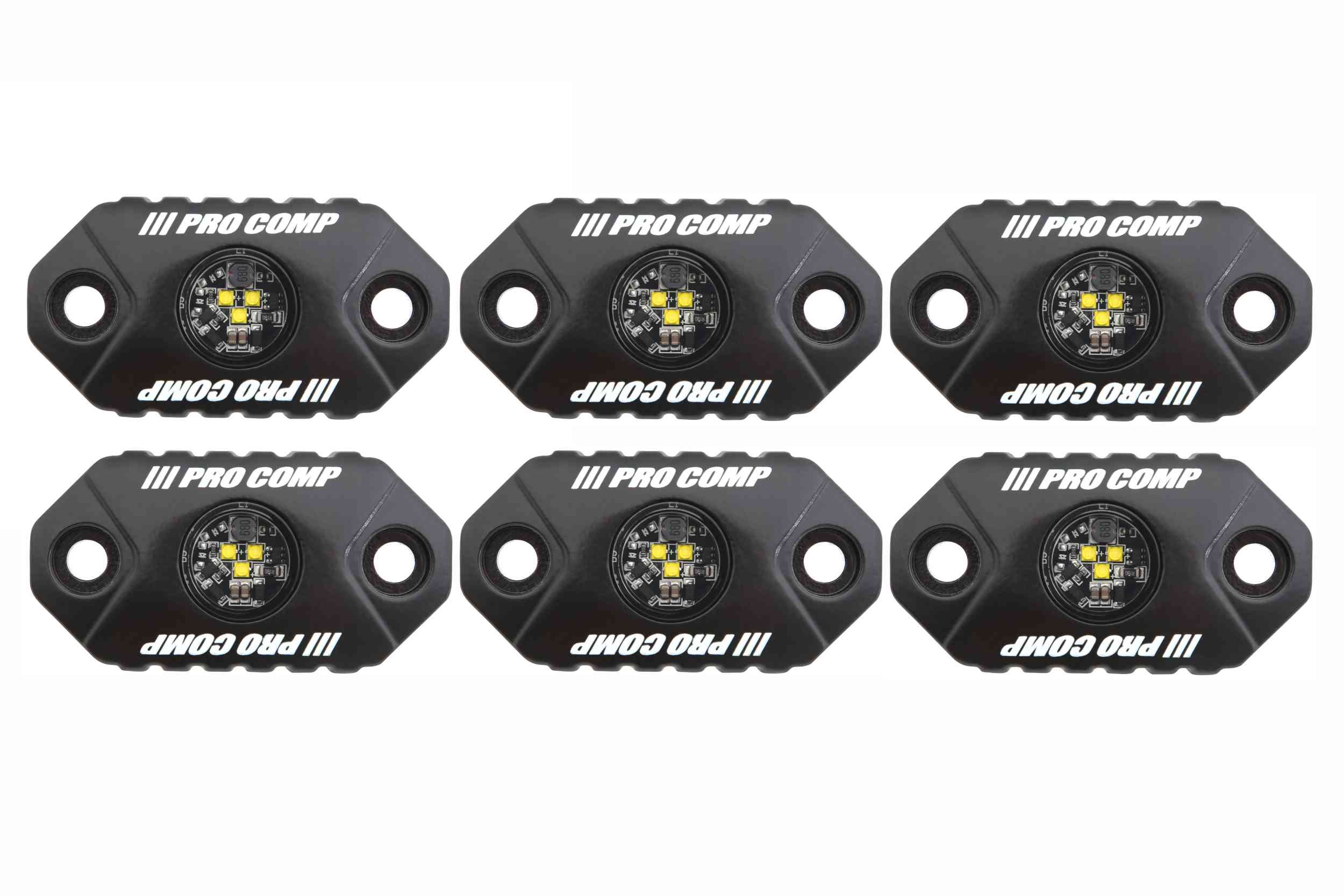 Pro Comp White 6Pc Universal Rock Light Kit EXP76501