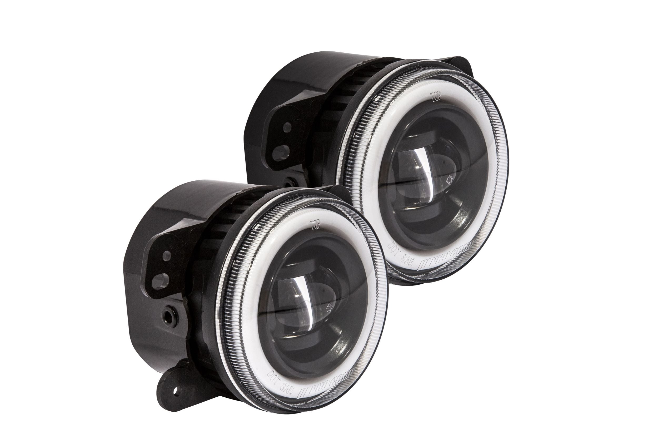 Pro Comp 2014-2017 Jeep Cherokee 2011-2013 Grand Cherokee 2007-2018 Wrangler JK Wide Fog Beam White Fog Lights EXP76504P
