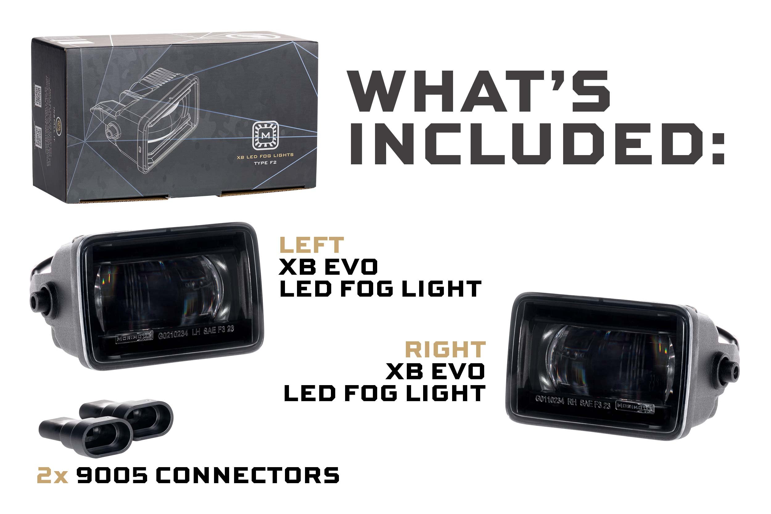 Morimoto 2018-2020 Ford F-150 XB Evo Fog Lights Type F2 Set White LF094