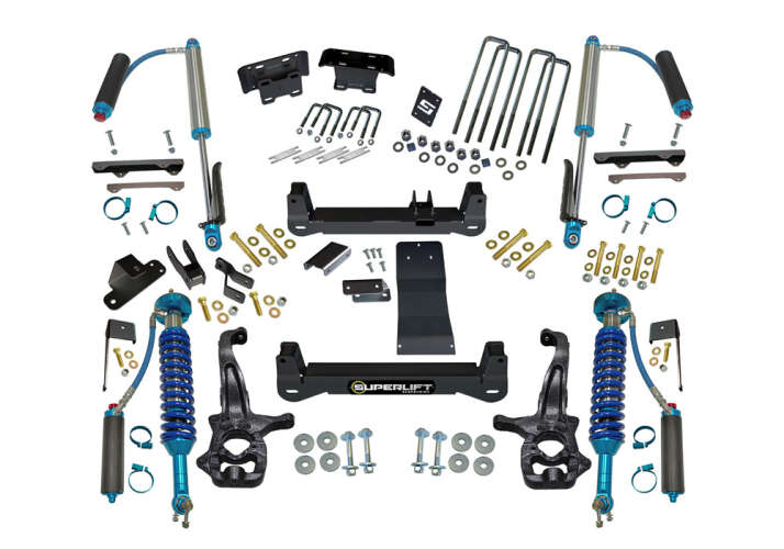 Superlift 2019-2022 Chevrolet Silverado 1500 GMC Sierra 1500 4WD Trailboss 6" Lift Kit with King Shocks K182KG