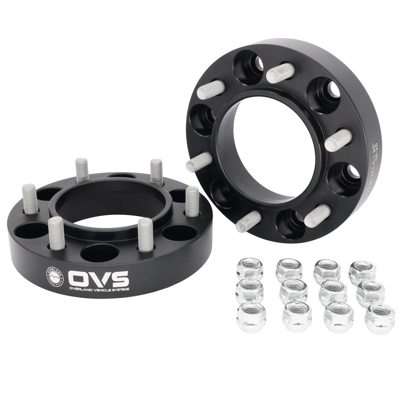 OVS 2001-2023 Toyota Tacoma 2000-2006 Tundra 1996-2025 4Runner 2007-2014 FJ Cruiser 2003-2023 Lexus GX 6x5.5 1.25" Wheel Spacer/Adapters Pairs 50-0021