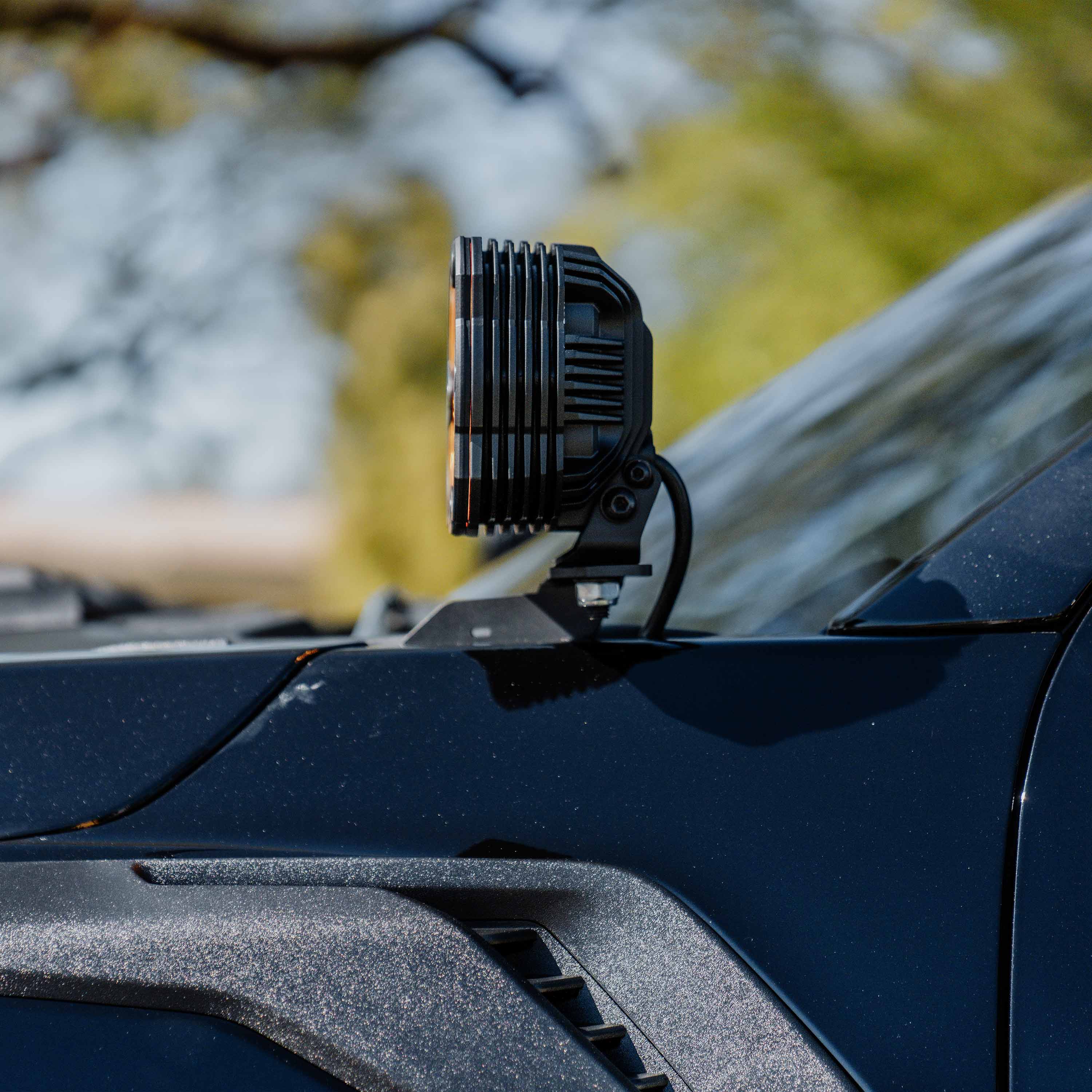 KC Hilites 2021-2024 Ford F-150 Ford Raptor and Lightning models Pillar Ditch GEN3 Bracket Set 7337