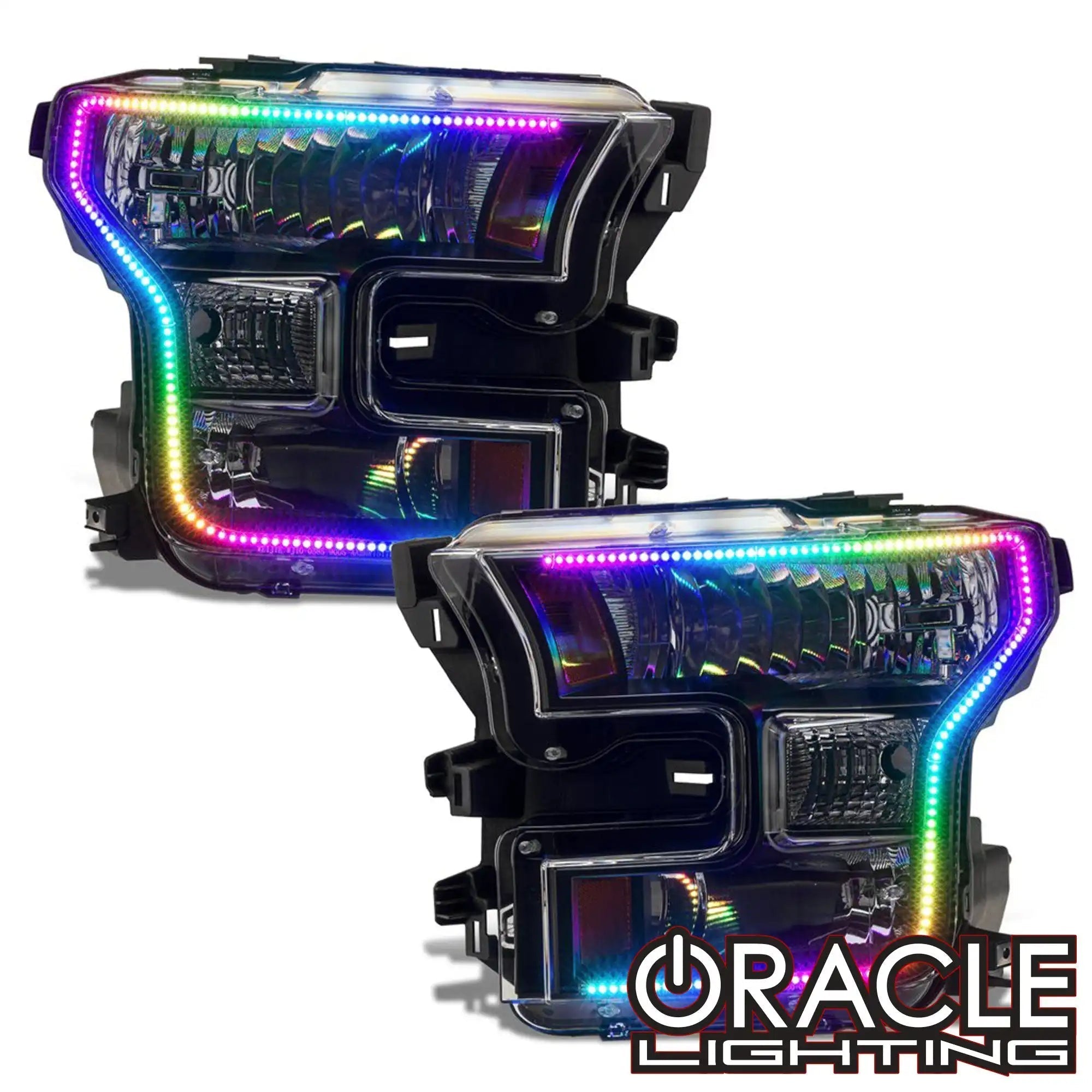 Oracle Lighting 2015-2017 Ford F150 DRL Dynamic ColorSHIFT Headlight Upgrade Halo Kit Only 1316-332