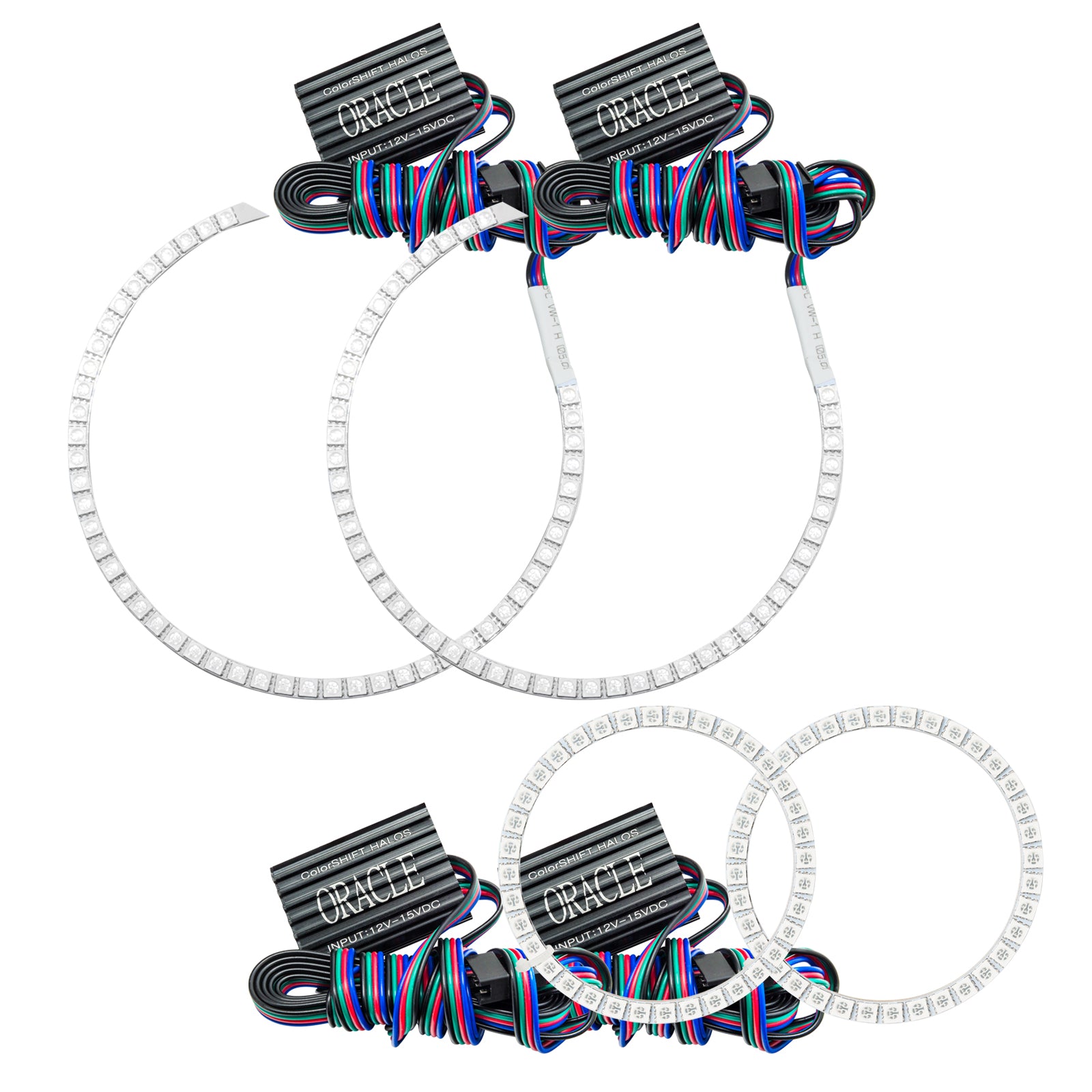 Oracle Lighting 2011-2015 Mini Cooper Countryman LED Headlight Halo Kit ColorSHIFT with No Controller 1321-334