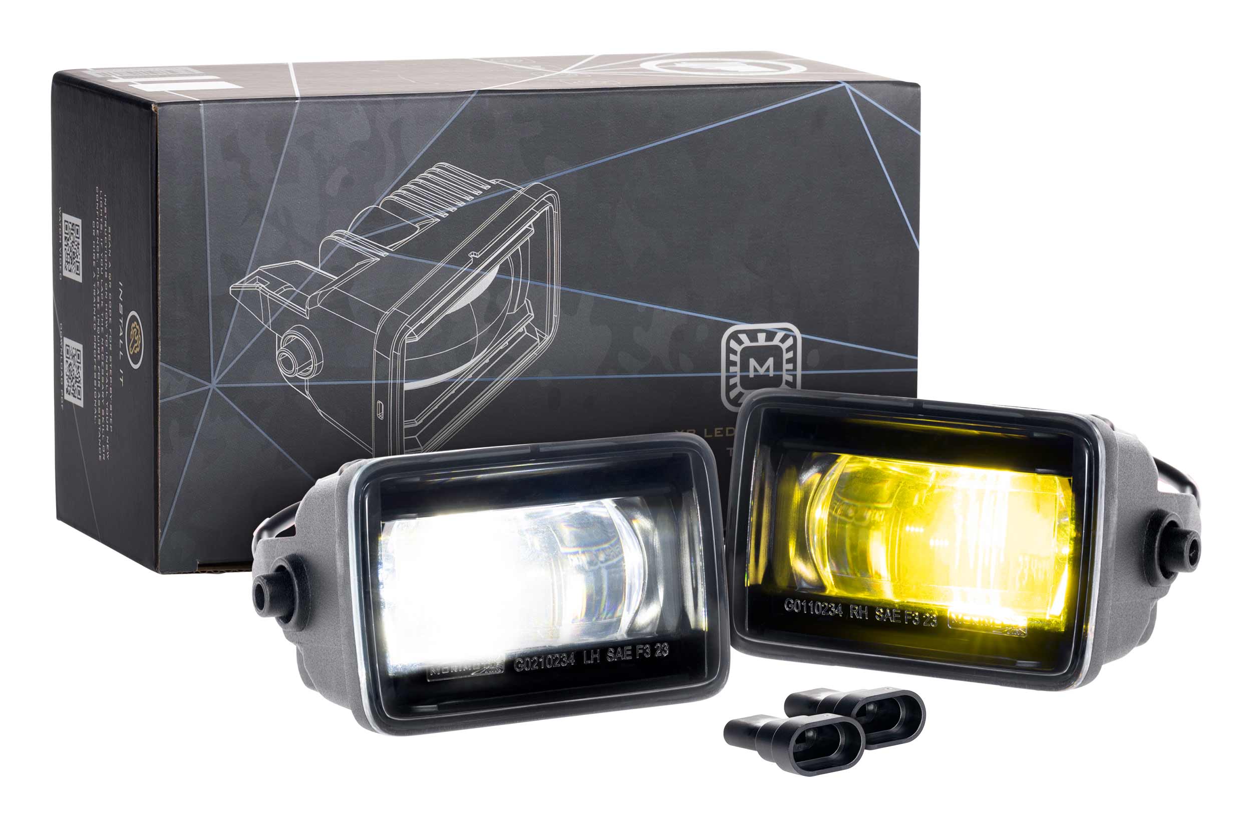 Morimoto 2018-2020 Ford F-150 XB Evo Fog Lights Type F2 Set White Yellow LF095