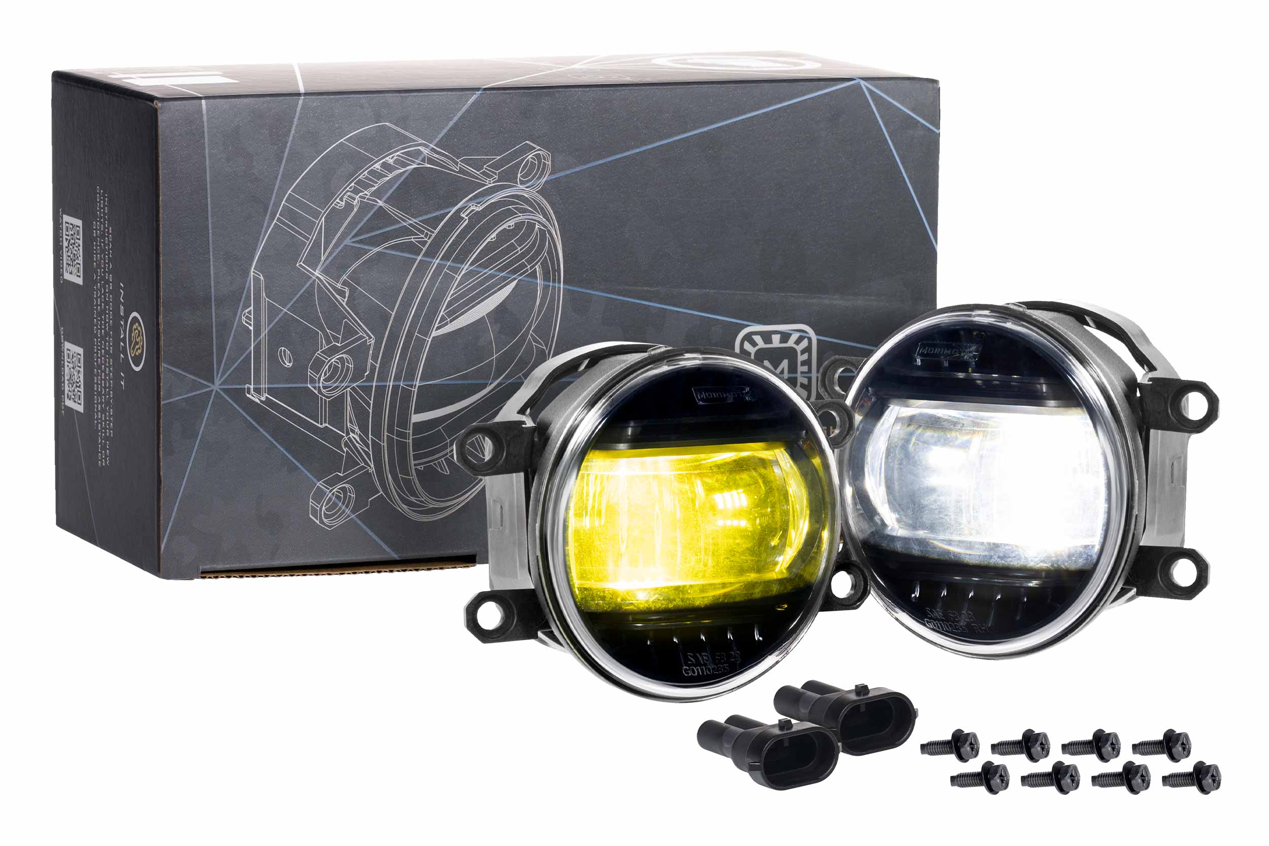 Morimoto 2016 Lexus IS200T XB Evo Fog Lights Type T Set White Yellow LF093