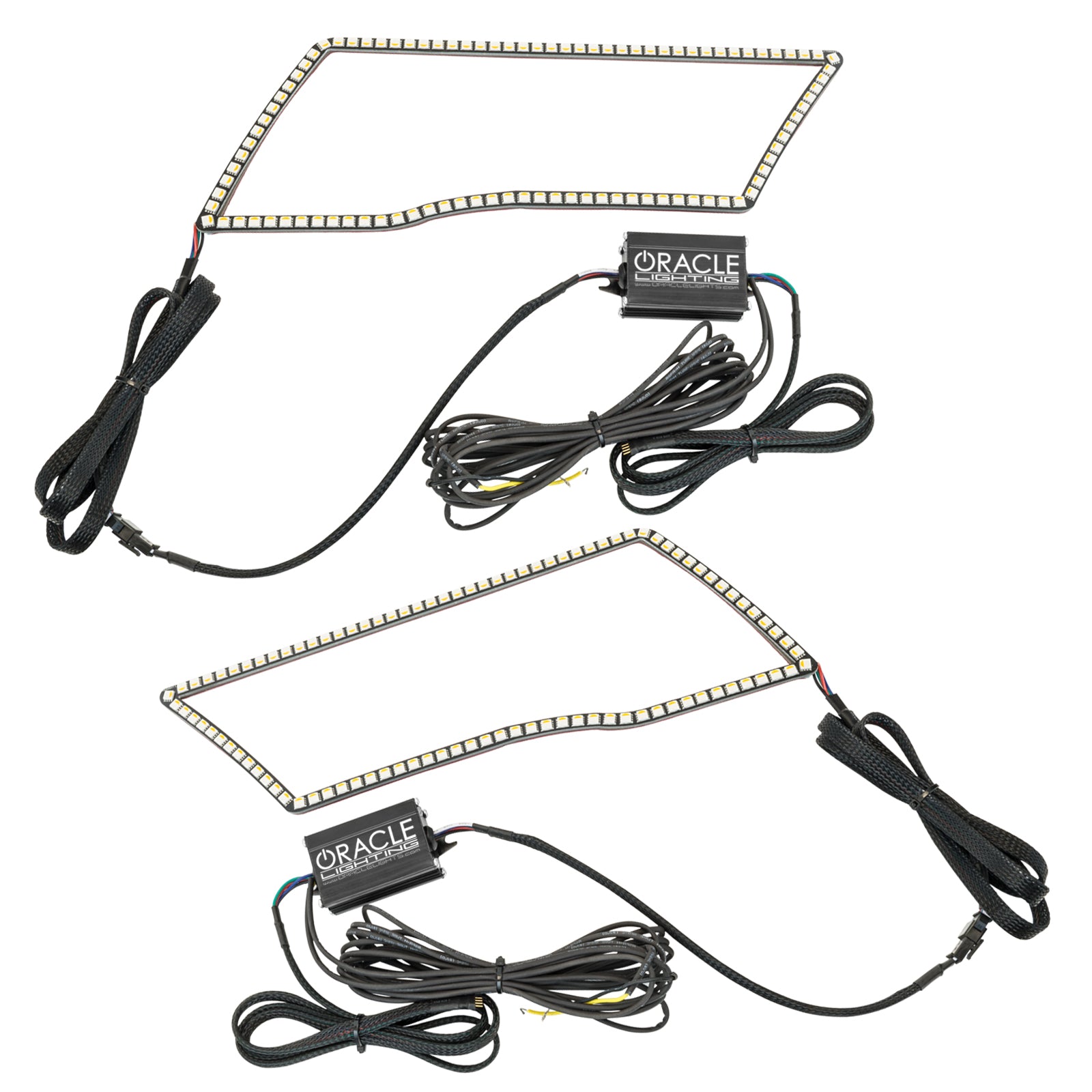 Oracle Lighting 2009-2018 Dodge Ram 1500 2010-2018 Ram 2500 3500 RGB+A ColorSHIFT+ Switchback Quad Headlight Halo Kit ColorSHIFT with No Controller 1328-334