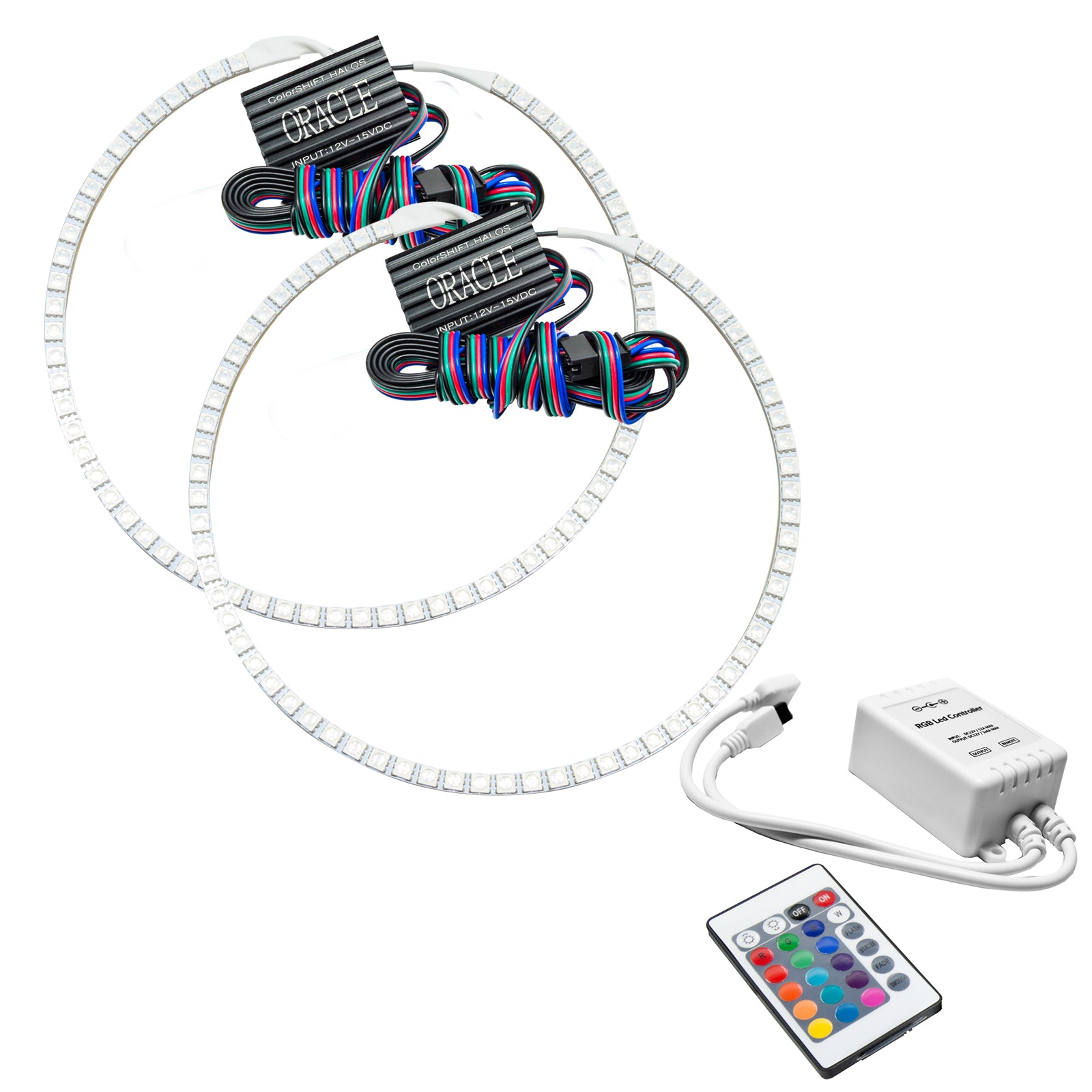 Oracle Lighting 2008-2010 Ford Explorer Sport Trac LED Headlight Halo Kit ColorSHIFT With Simple Controller 1331-504