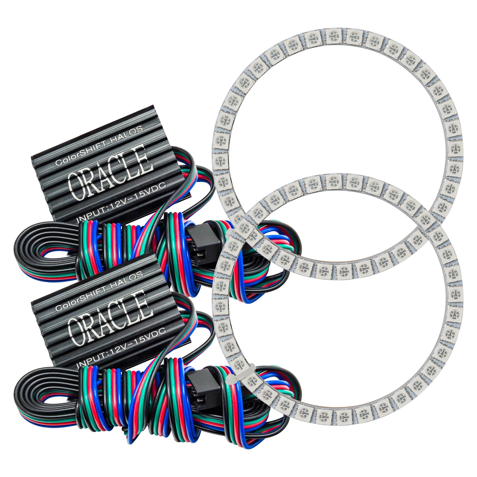 Oracle Lighting 2008 Ford Explorer Sport Trac LED Fog Light Halo Kit ColorSHIFT With No Controller 1332-333