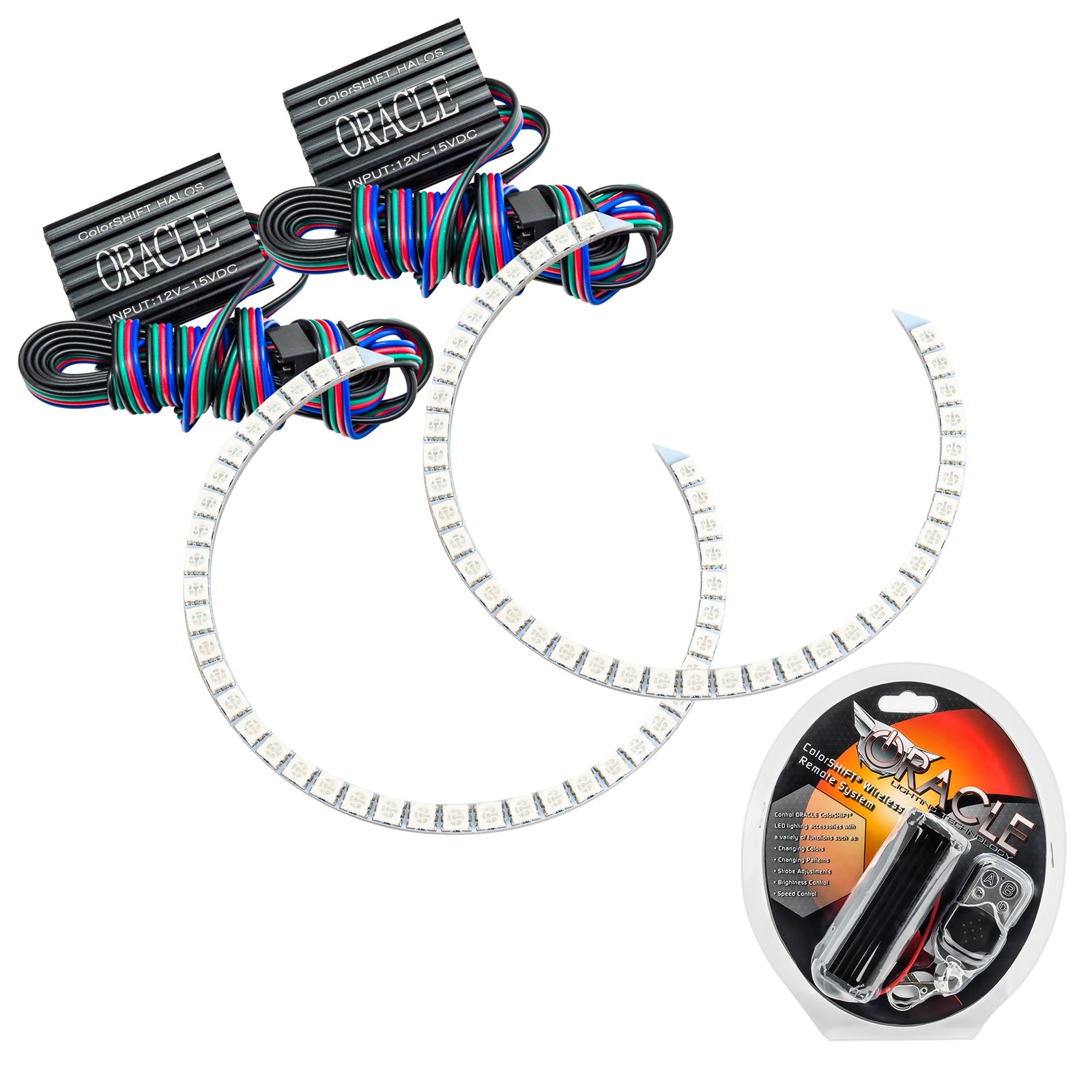Oracle Lighting 2006-2011 Honda Civic Sedan LED Headlight Halo Kit ColorSHIFT With RF Controller 1333-330