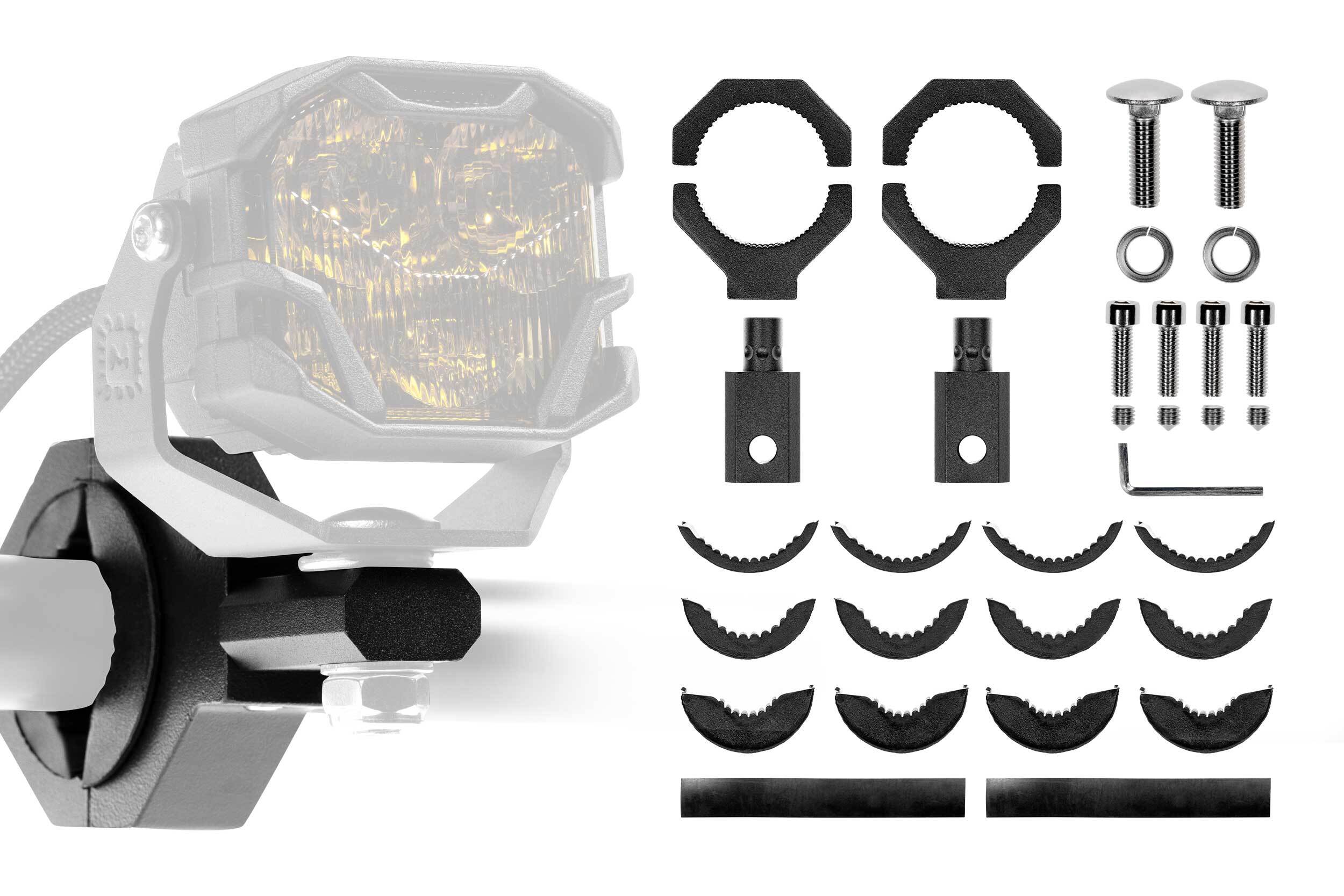 Morimoto Universal Banger Tube Mounts Clamp Set BAF00TB