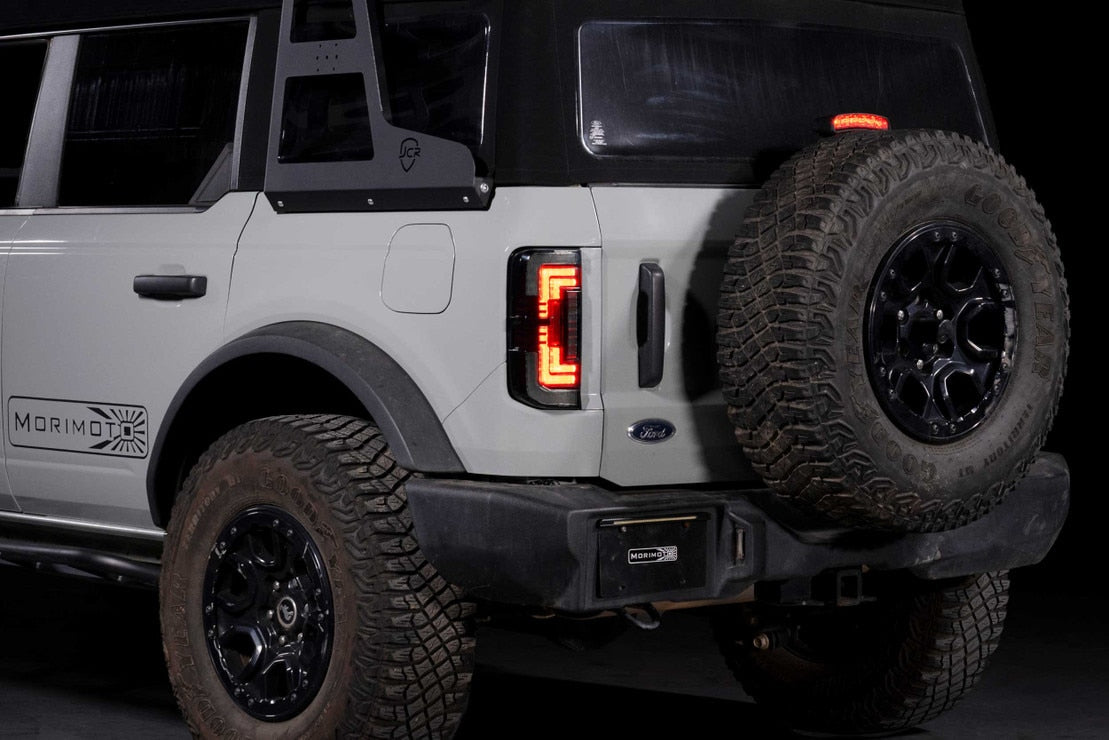 Morimoto 2021-2025 Ford Bronco XB LED Low Profile Tail Lights Smoked Set LF750