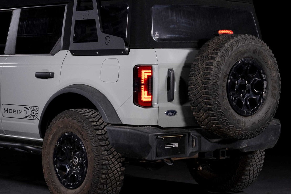 Morimoto 2021-2025 Ford Bronco XB LED Low Profile Tail Lights Smoked Set LF751