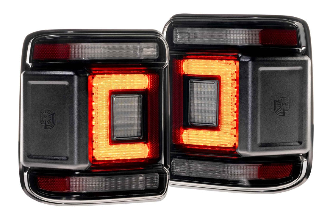 Morimoto 2018-2024 Jeep Wrangler JL XB LED Low Profile Smoke Lens Set Tail Lights LF746