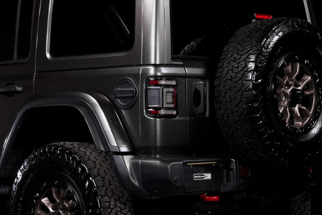 Morimoto 2018-2024 Jeep Wrangler JL XB LED Low Profile Smoke Lens Set Tail Lights LF746