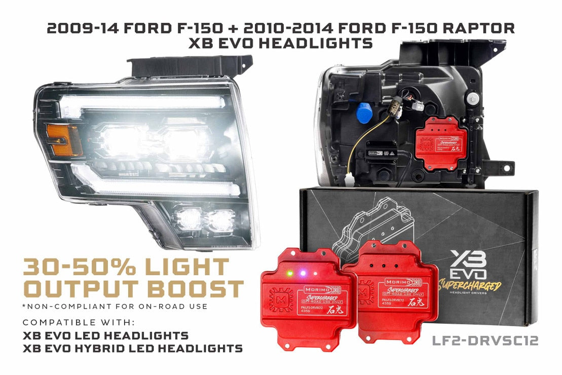 Morimoto 2009-2014 Ford F-150 Supercharged Drivers XB EVO & XB EVO Hybrid LF2-DRVSC12