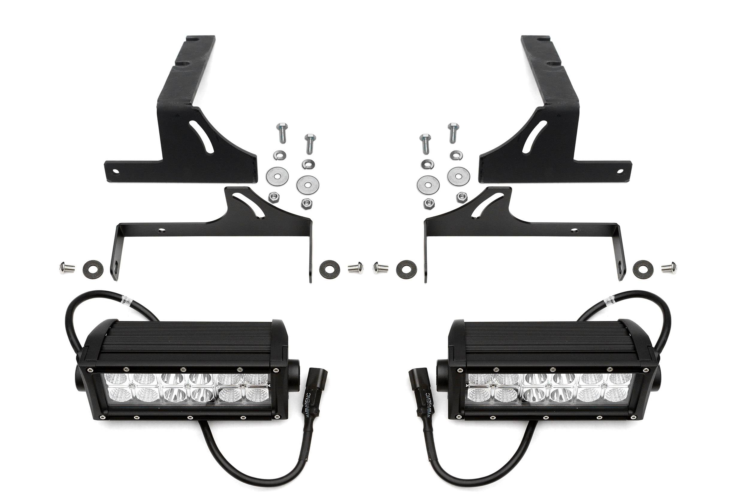 ZROADZ 2015-2019 Chevrolet Silverado GMC Sierra 2500 HD 3500 HD Diesel Models Rear Bumper LED Bracket to Mount (2) 6 Inch Straight Light Bar Z381421