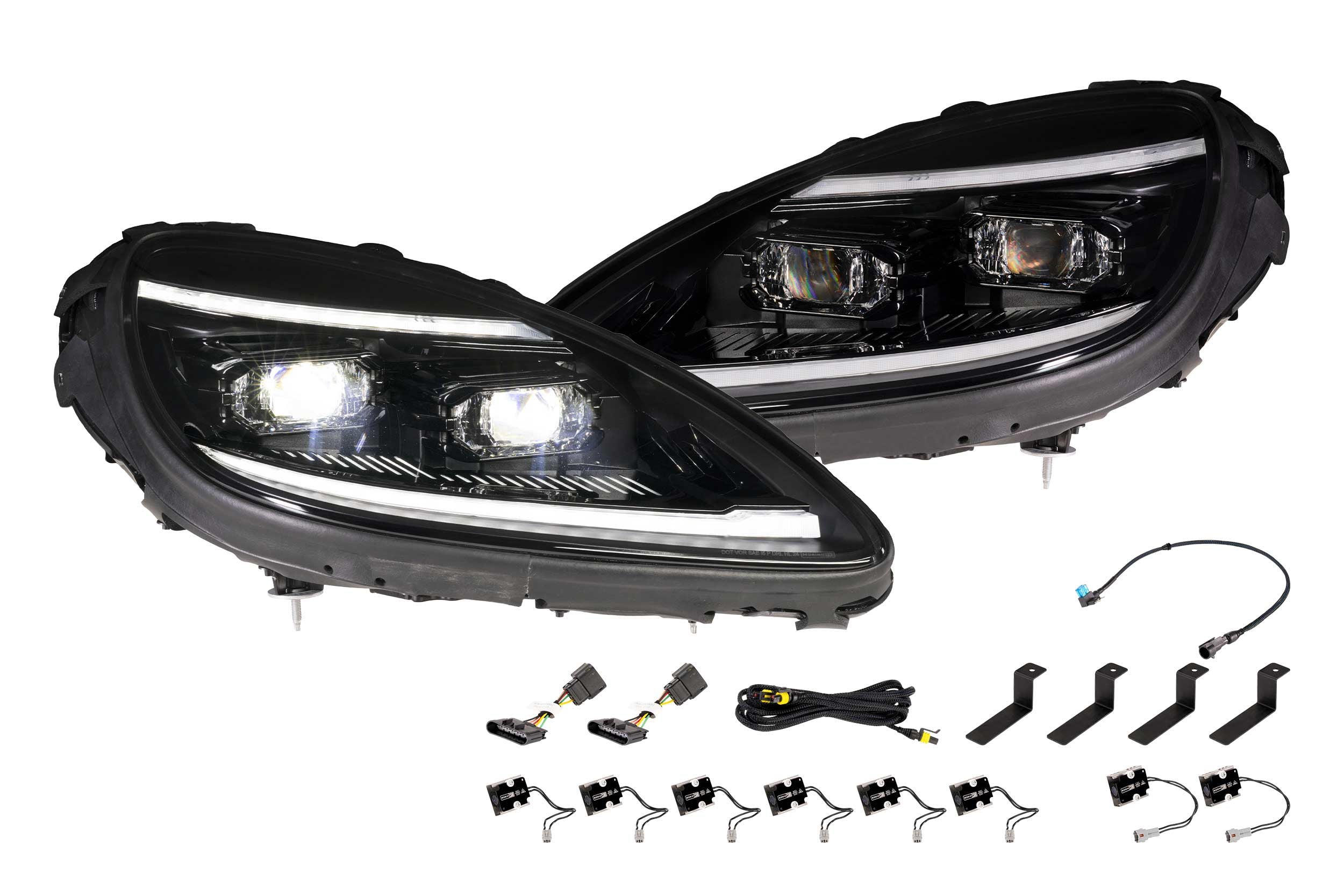 Morimoto 2005-2013 Chevrolet Corvette C6 XB Evo Hybrid Headlights Set LF2-460Y