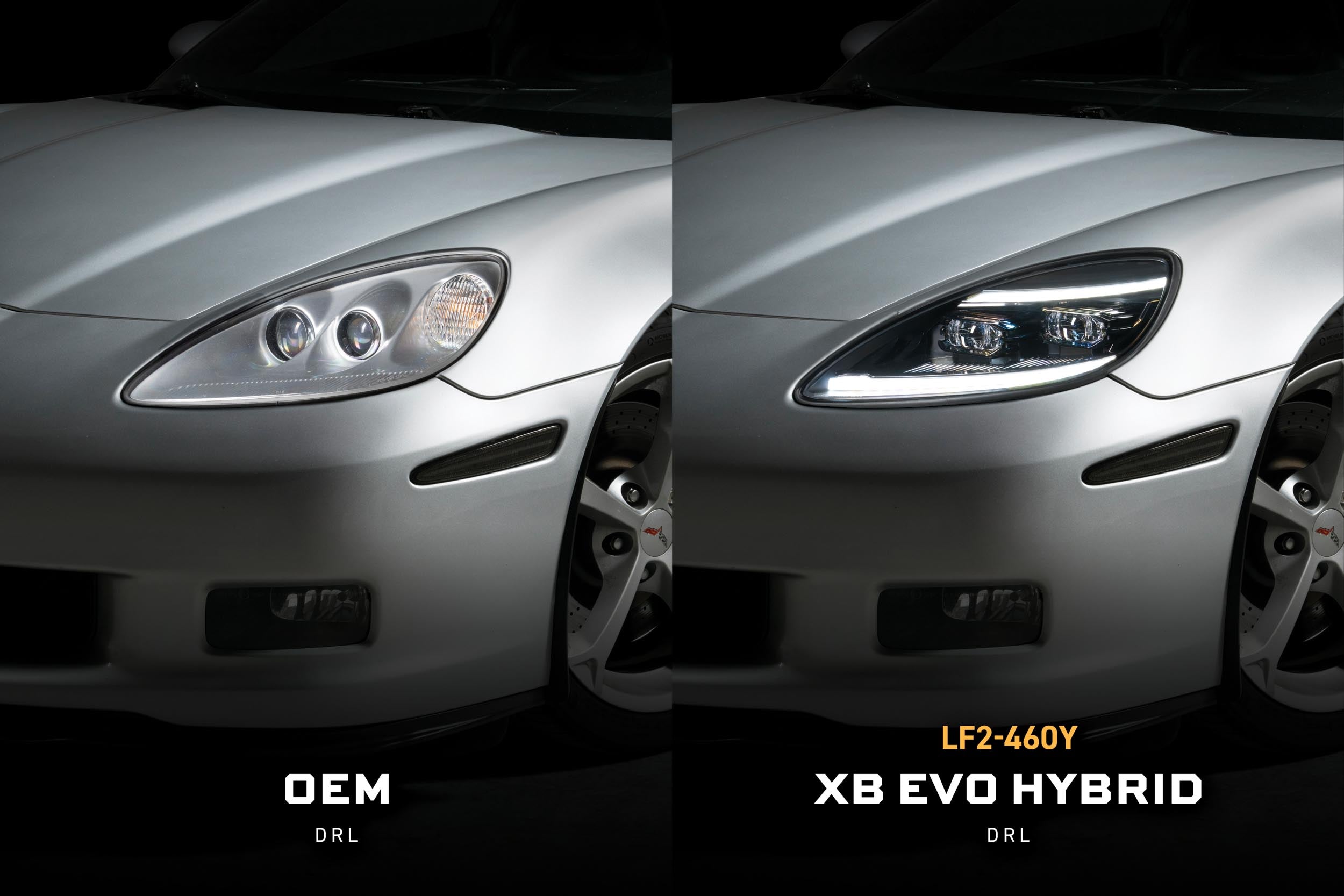Morimoto 2005-2013 Chevrolet Corvette C6 XB Evo Hybrid Headlights Set LF2-460Y