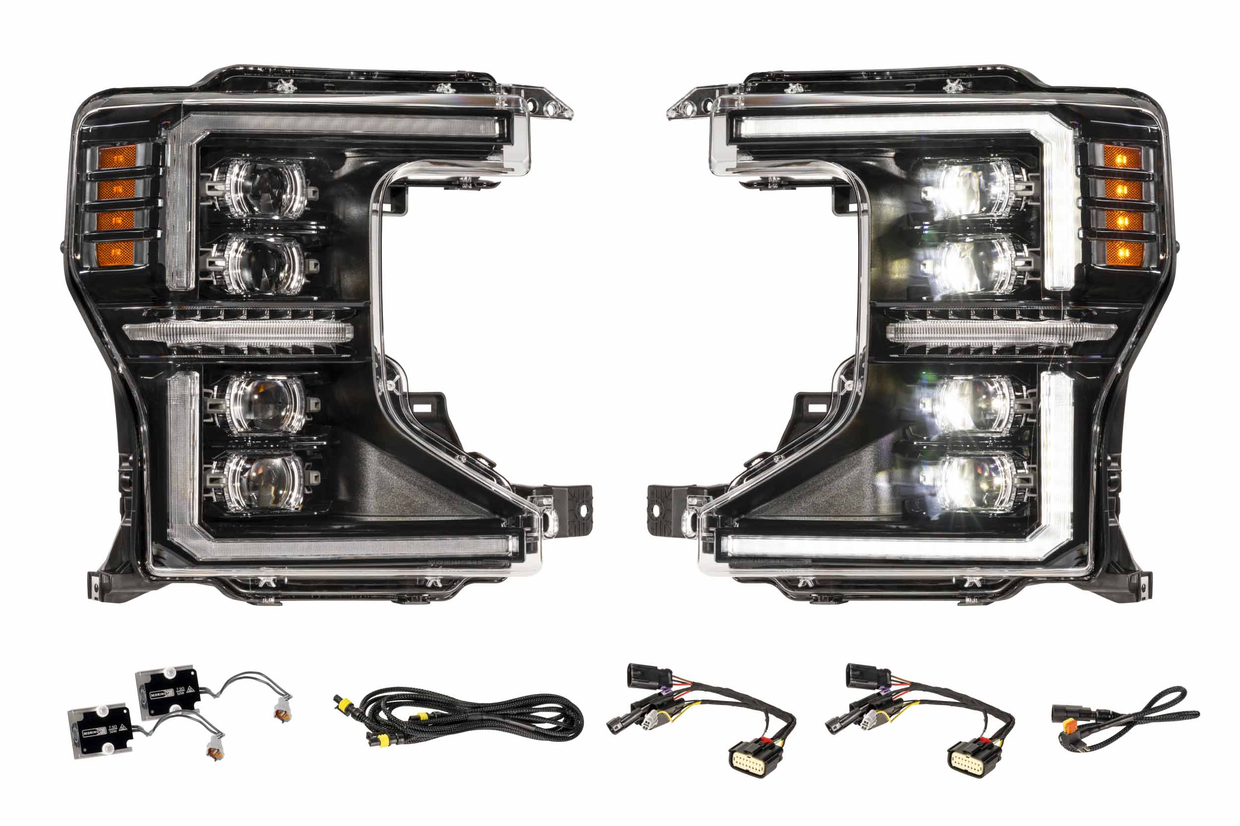 Morimoto 2020-2022 Ford F-250 F-350 F-450 Super Duty XB Evo Hybrid Headlights Set Headlights LF2-508Y