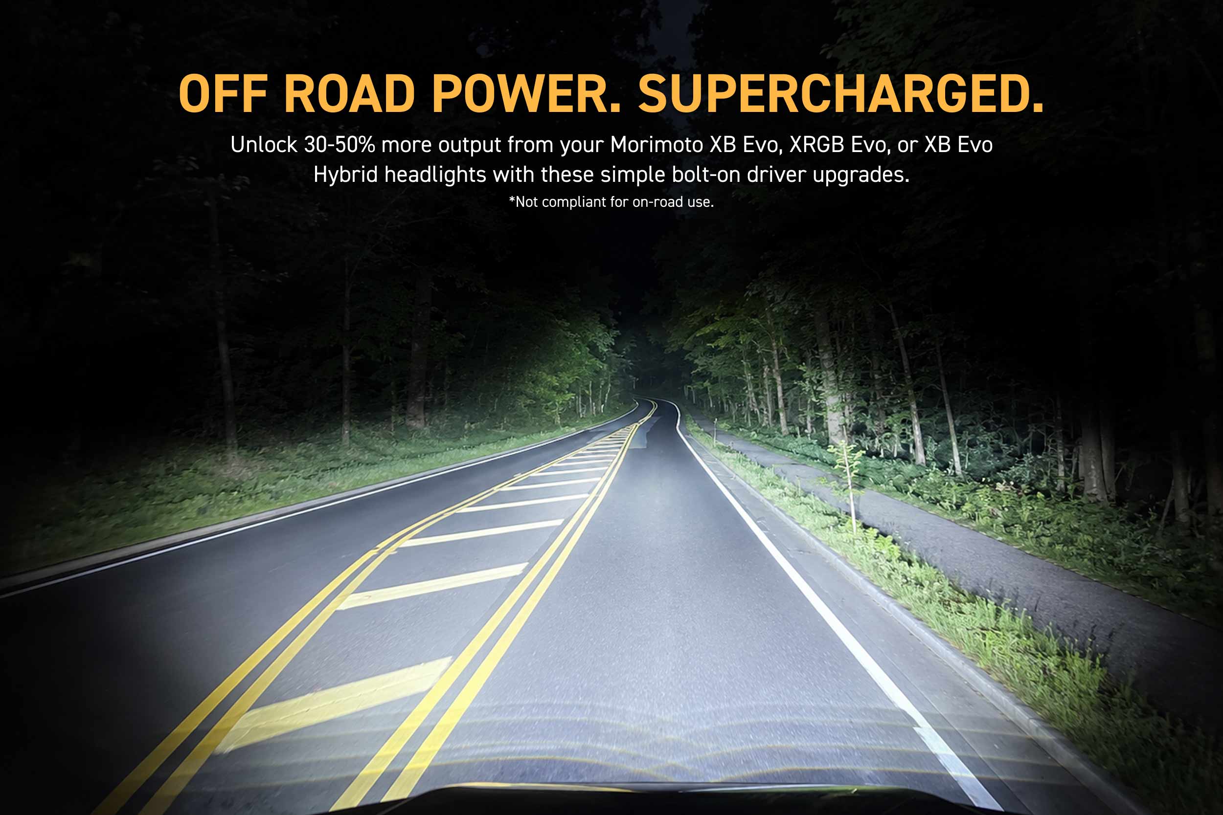 Morimoto 2020-2022 Ford F-250 F-350 F-450 Super Duty XB Evo Supercharged Drivers Set Supercharged Drivers LF2-DRVSC28