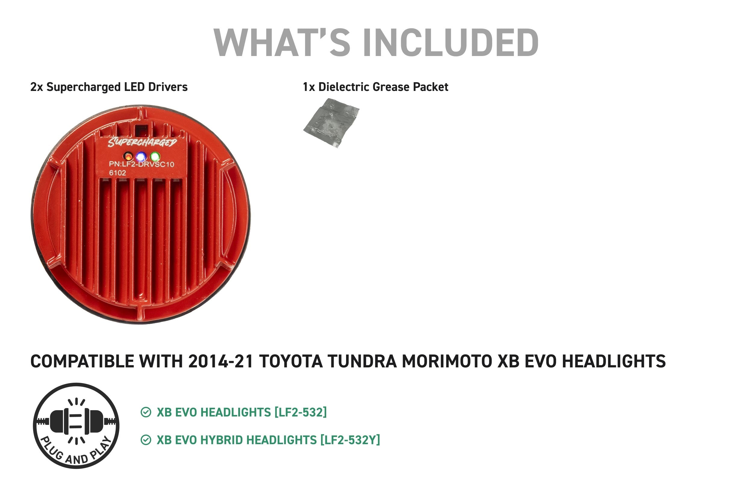 Morimoto 2014-2021 Toyota Tundra XB Evo Supercharged Drivers LF2-DRVSC10
