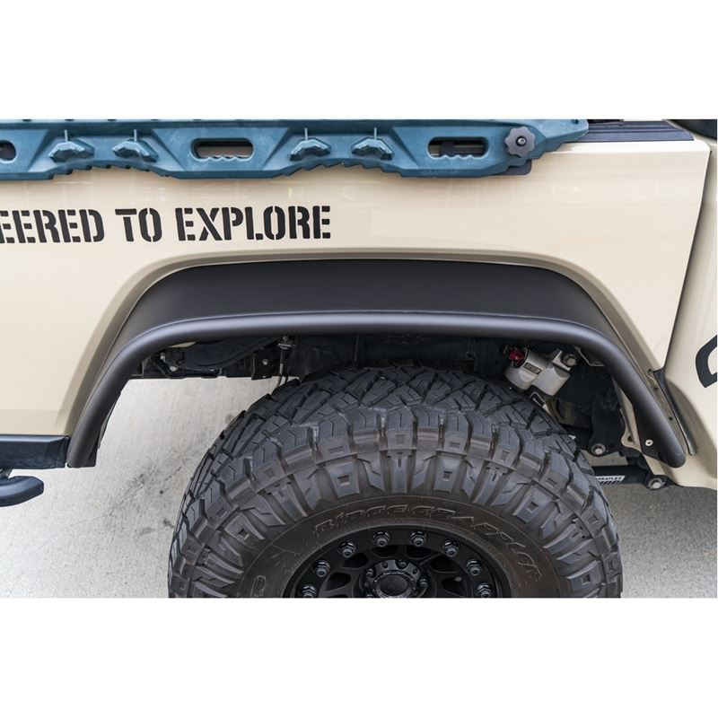 Smittybilt 2018-2025 Jeep Wrangler JL JLU Rear XRC Tube Fender Flare Pair 77853