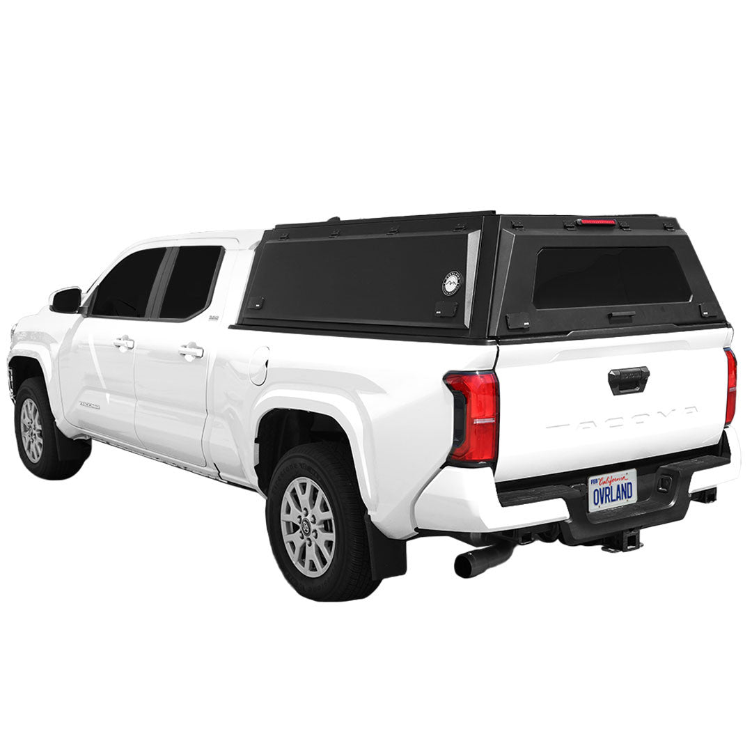 OVS 2024-2026 Toyota Tacoma 6ft Bed Expedition Truck Cap With Full Wing Doors Front and Rear Windows & 3rd Brake Light 70100028