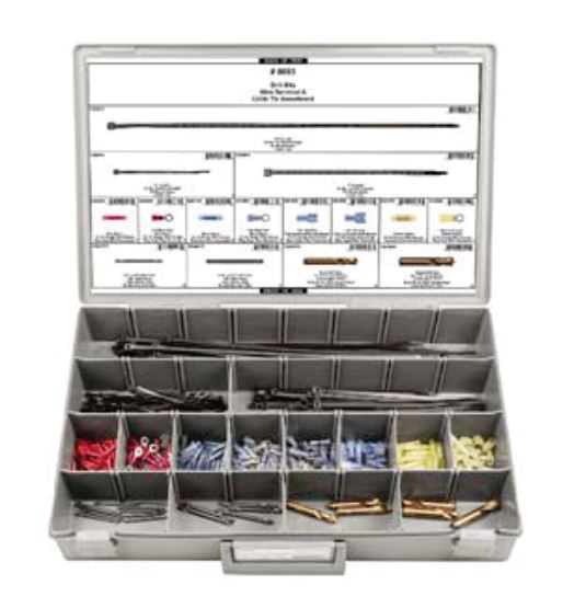 Disco Adjustable Gray Plastic Tray Drill Bits WireTerminal Assortment 8693