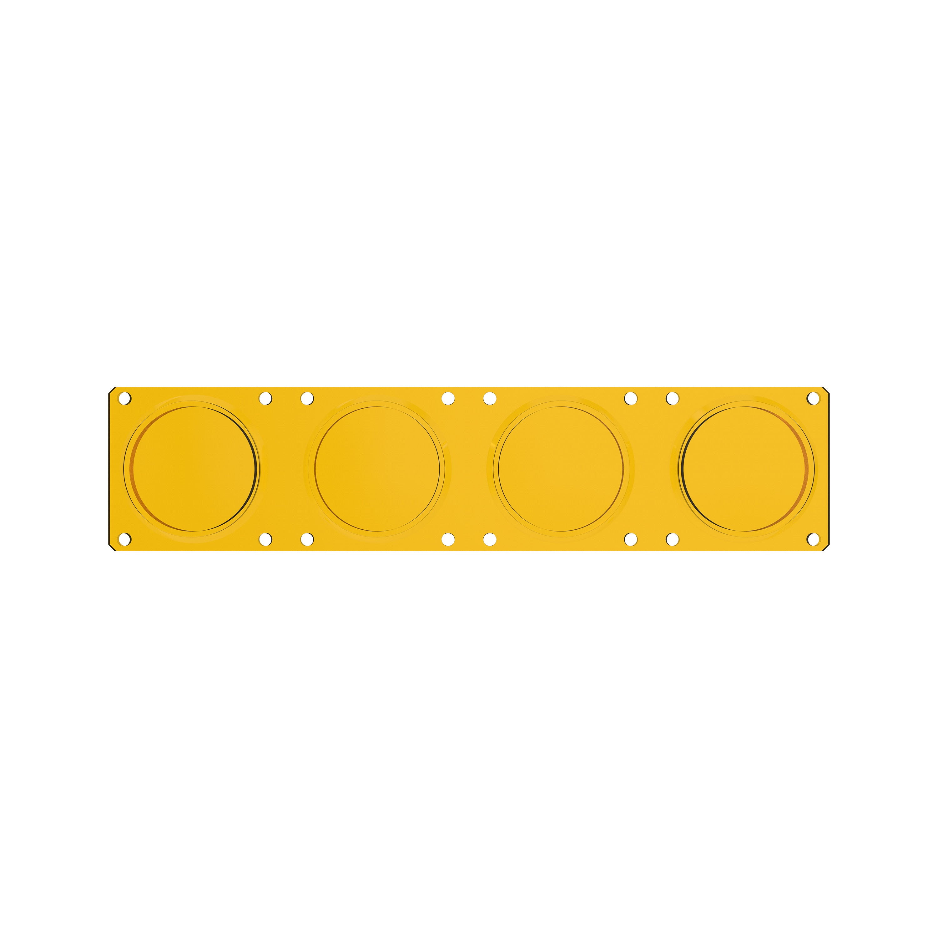 KC Hilites Flex Era LED Light Bar Yellow Spot Beam Lens for Light Bars 4272