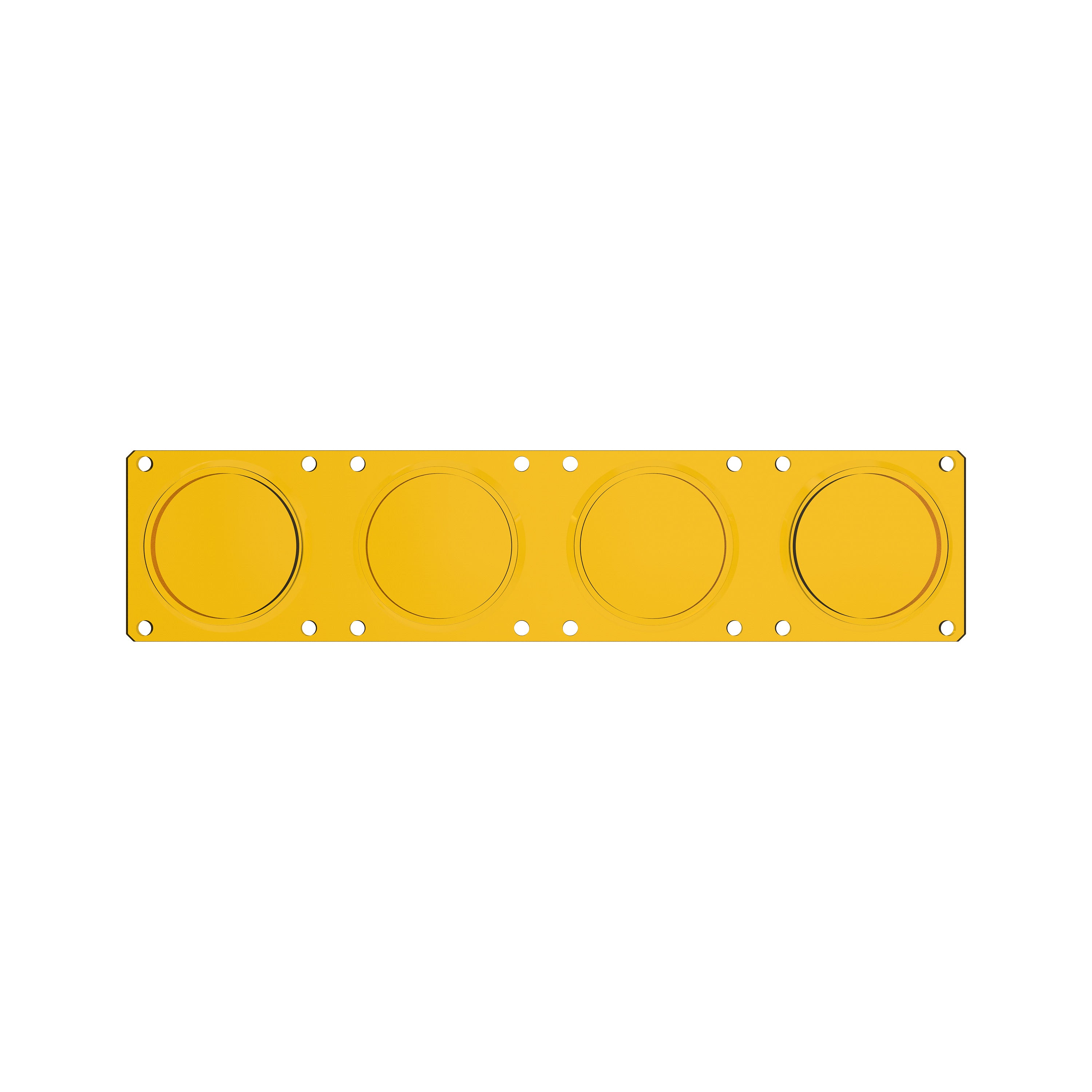 KC HiLites Flex Era LED Light Bar Yellow Spot Beam Lens for Light Bars 4272