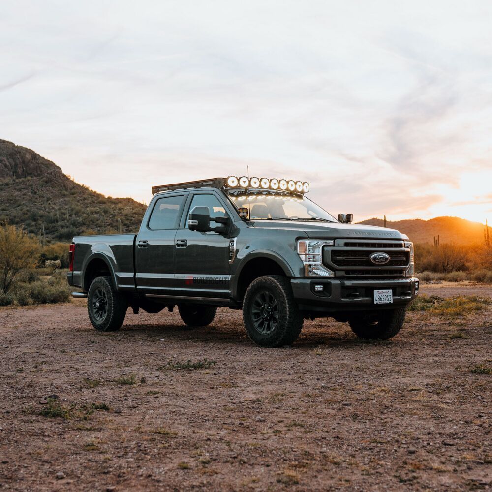 KC Hilites 2017-2026 Ford F250 F350 F450 F550 Super Duty Platform One Roof Rack with 360° Lighting AK-92309
