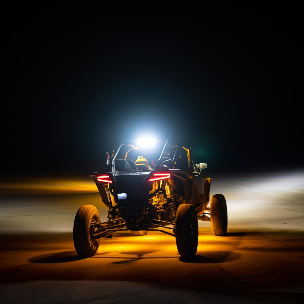 KC Hilites 2020-2024 Polaris RZR Turbo R RZR Pro XP Multi-Function Chase Bar Kit Rear Facing LED Light Bar 98012