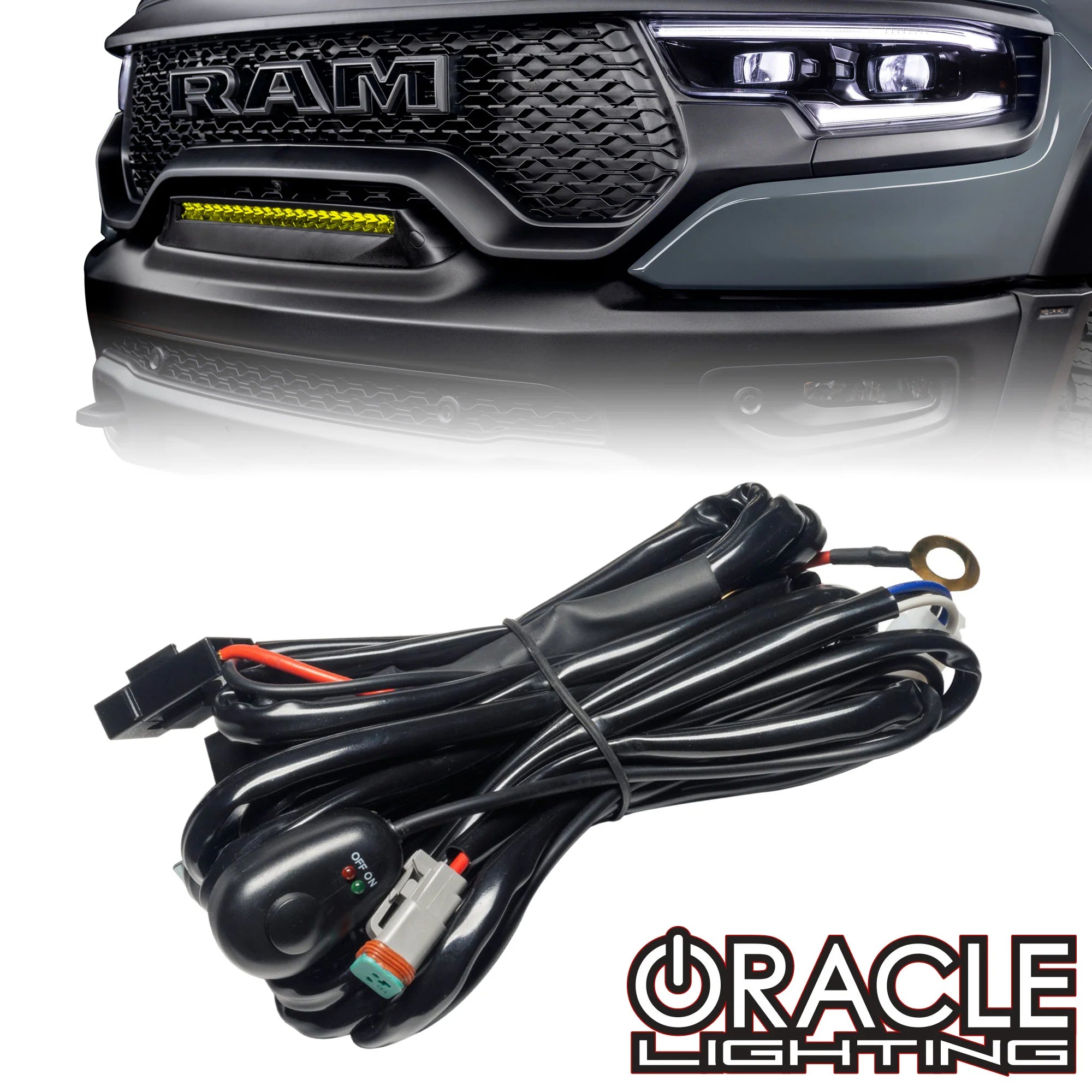 Oracle Lighting 2 Pin Deutsch Switched LED Light Bar Wiring Harness 2088-504