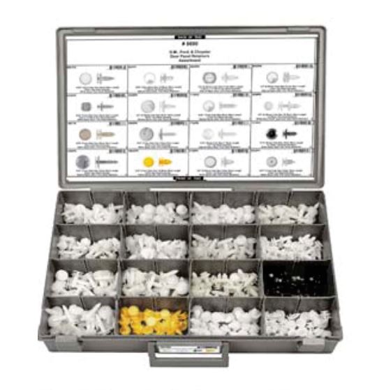 Disco Adjustable Gray Plastic Tray Door Panel Retainer Assortment 8690