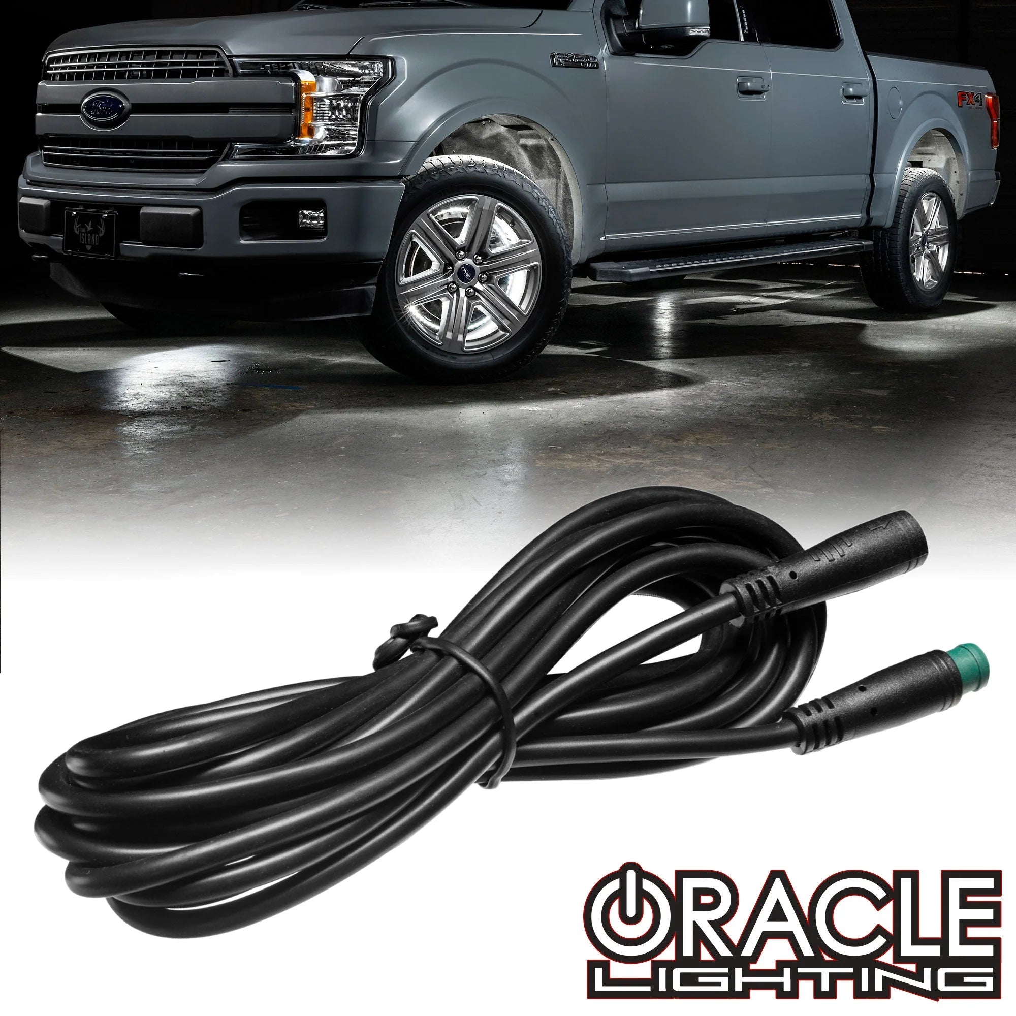 Oracle Lighting 10Ft Colorshift RGB+W Rock Light & Wheel Ring Extension Cable 1725-504
