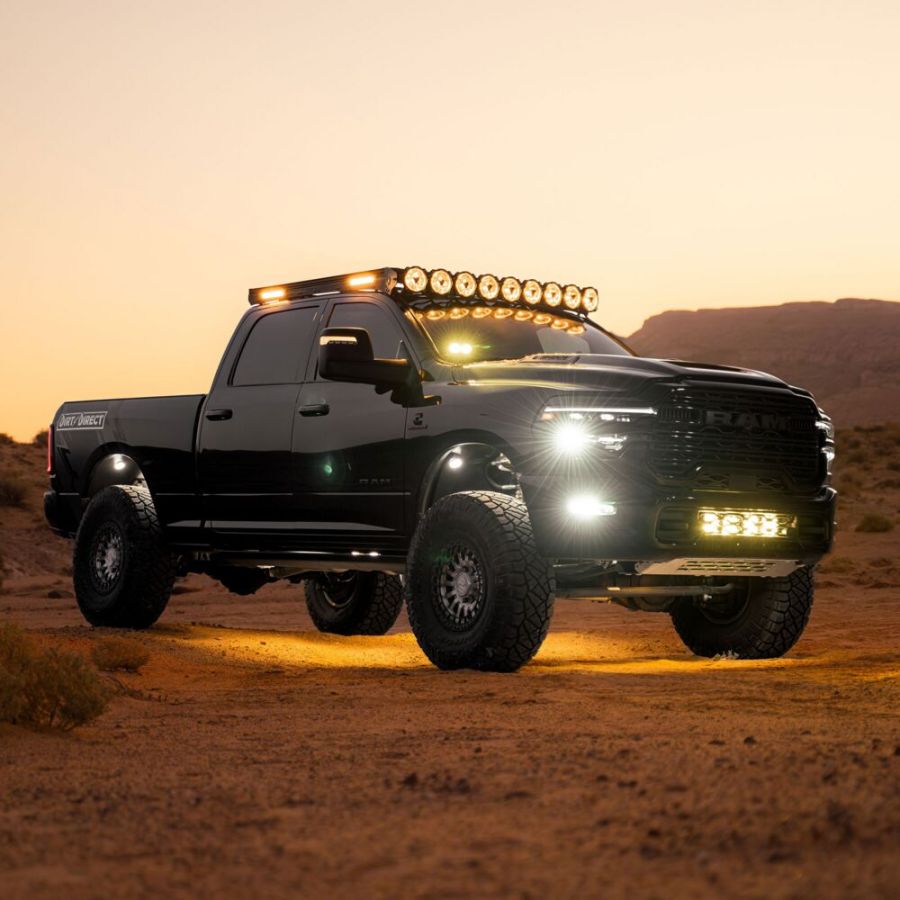 KC Hilites 2010-2026 Dodge Ram 2500 3500 Crew Cab Platform One Roof Rack with 360° Lighting AK-92318