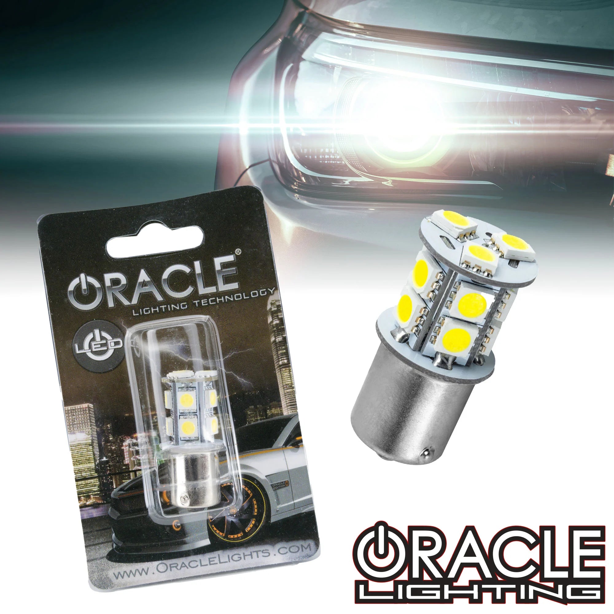 Oracle Lighting 1156 13 LED 3 Chip Bulb Single Cool White 5005-001