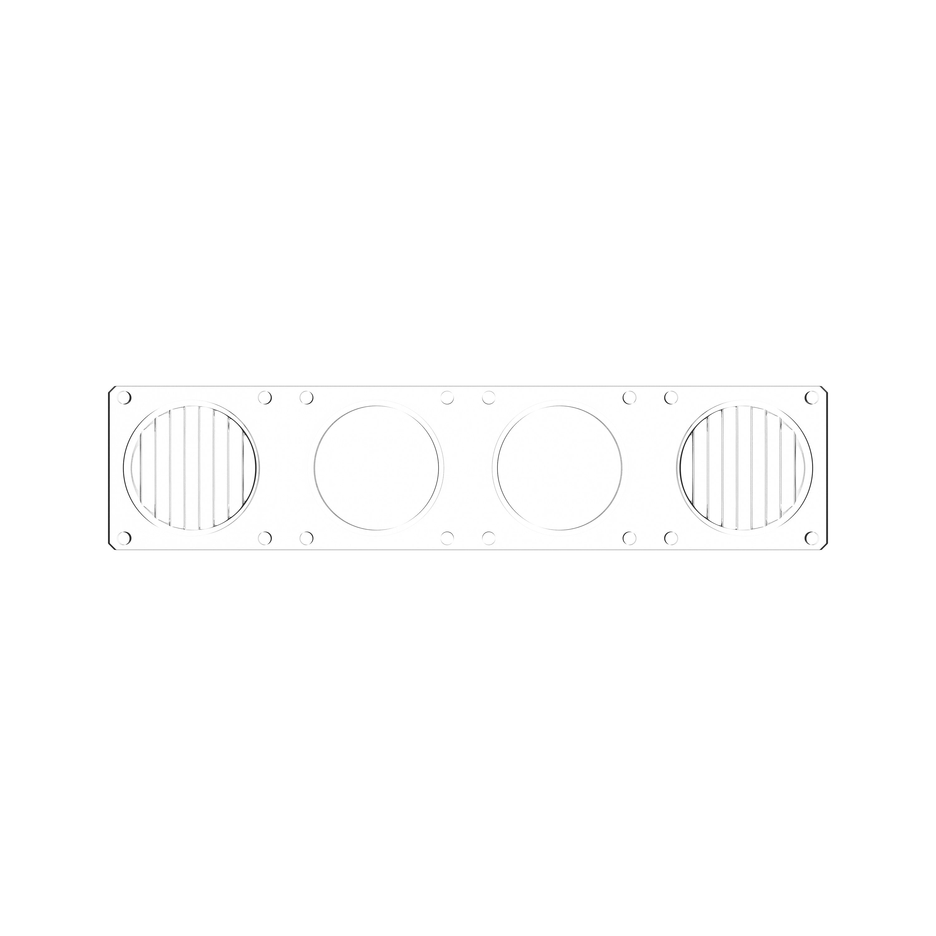 KC Hilites Flex Era LED Light Bar Clear Combo Beam Lens for Light Bars 4273