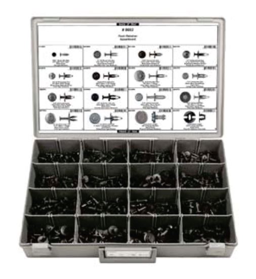 Disco Adjustable Gray Plastic Tray Black Nylon Push Ret Assortment 8692