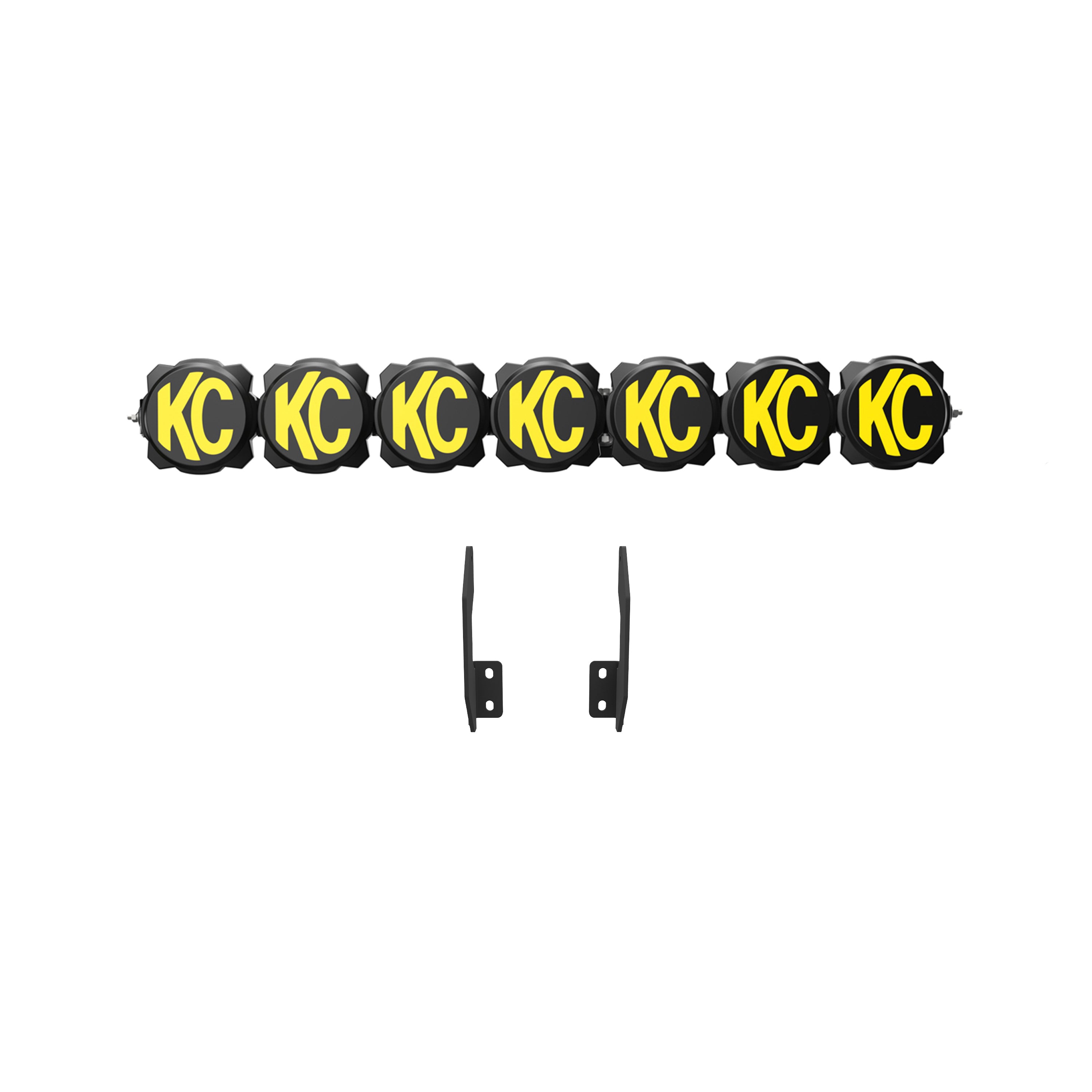 KC Hilites 2011-2016 Ford F-250 F-350 F-450 F-550 Super Duty GEN3 Gravity LED Pro6 Front Bumper 7-Light Bar Kit 91344