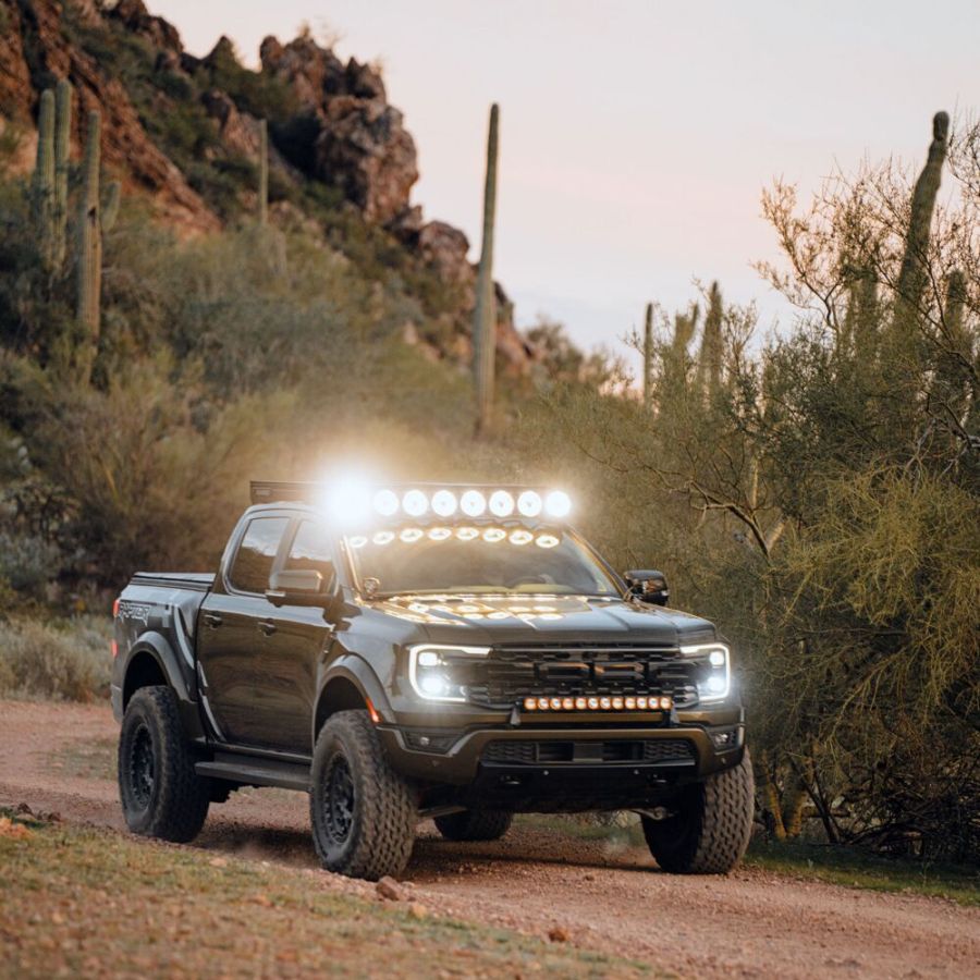 KC Hilites 2024-2026 Ford Ranger Ranger Raptor Platform One Roof Rack with 360° Lighting AK-92314