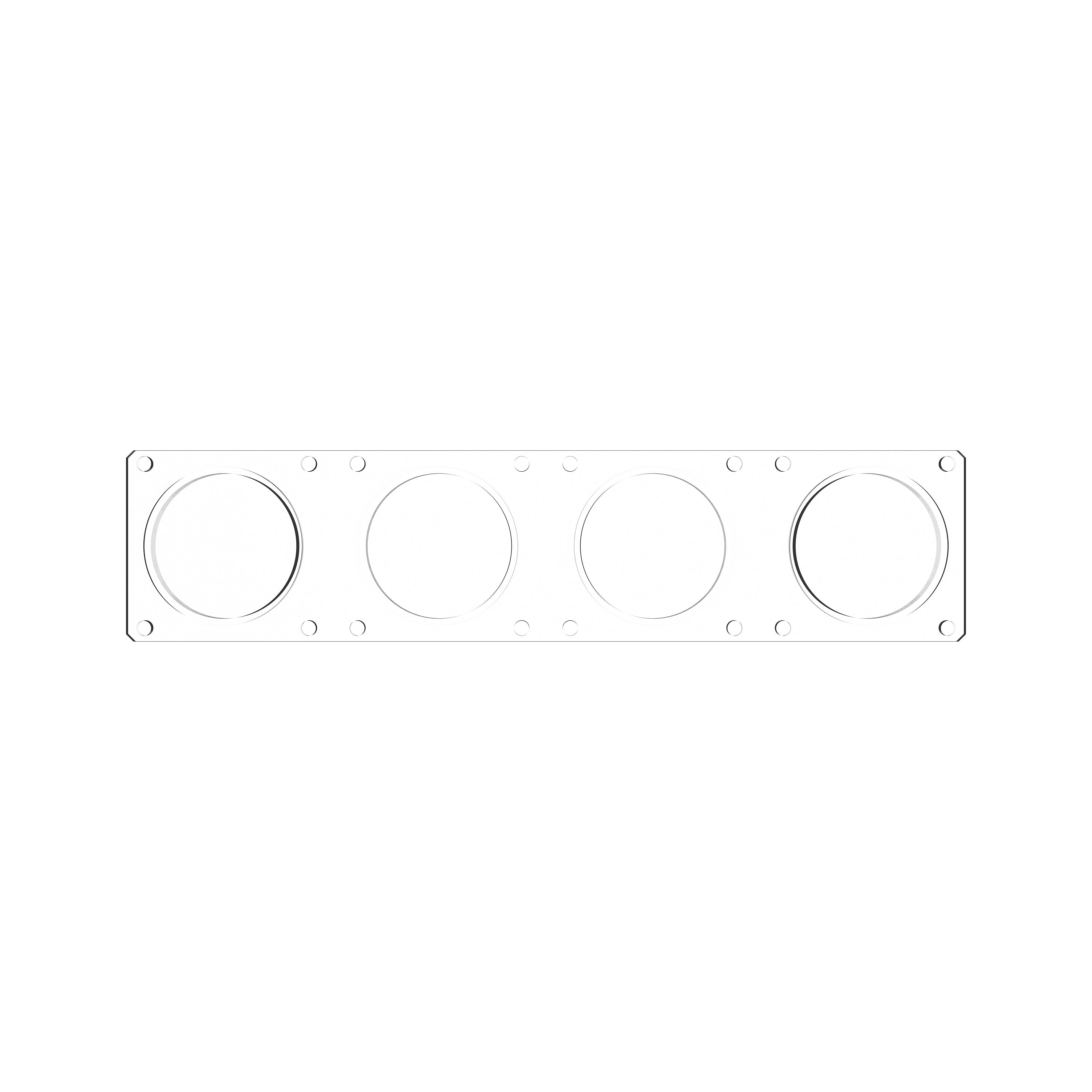KC Hilites Flex Era LED Light Bar Clear Spot Beam Lens For Light Bars 4271