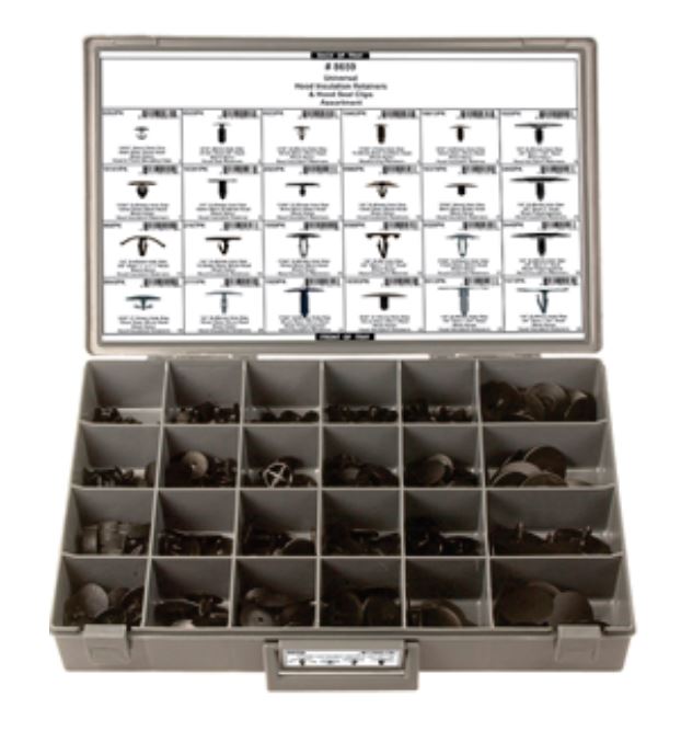 Disco 24 Hole Gray Metal Tray Hood Seal & Insul Ret Assortment 8559