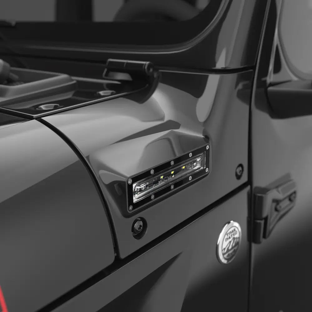 EGR 2018-2024 Jeep Wrangler JL JT VSL Side Led Lights Painted Black VSLJP0189