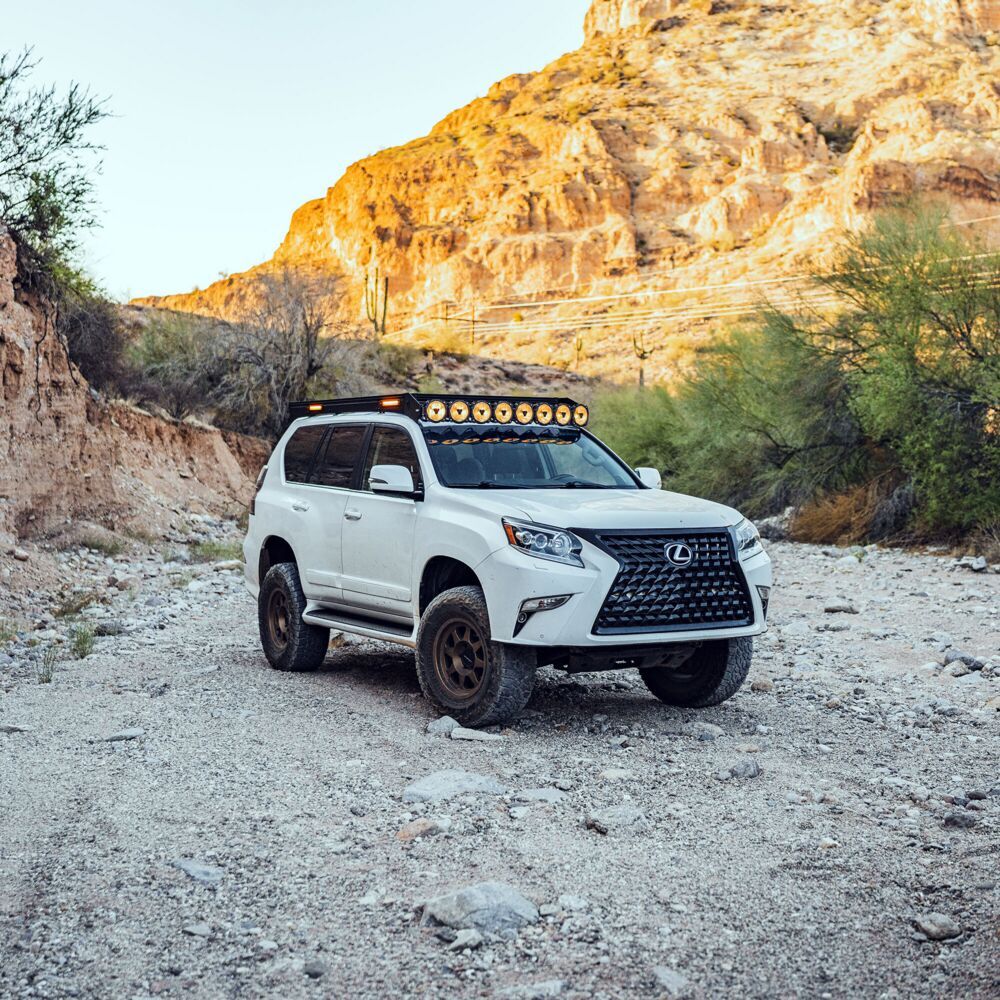 KC Hilites 2010-2023 Lexus GX 460 Platform One Roof Rack with 360° Lighting AK-92306